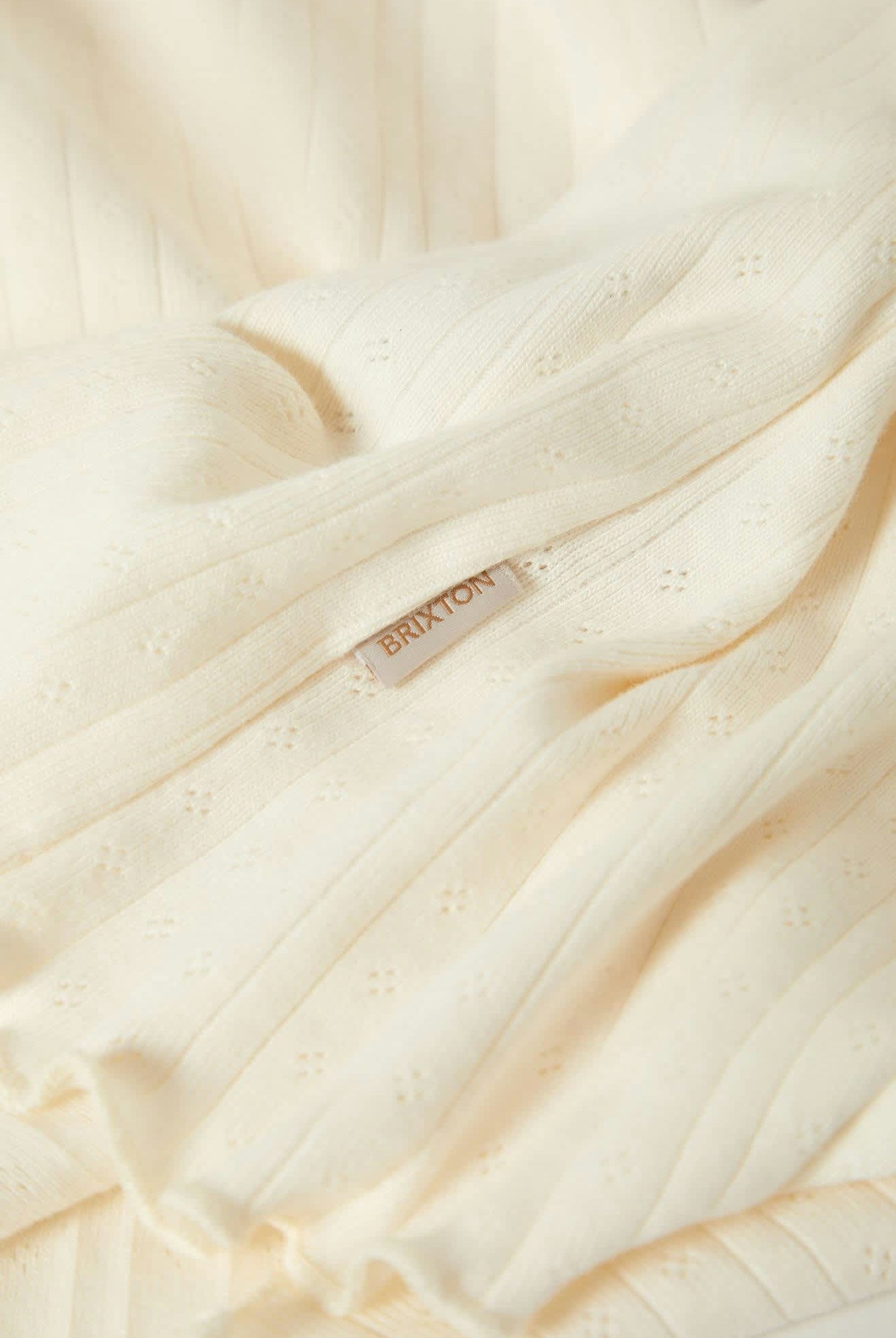 Women's Dolly Slim L/S Knit T-Shirt in the color Off White - Additional Laydown image