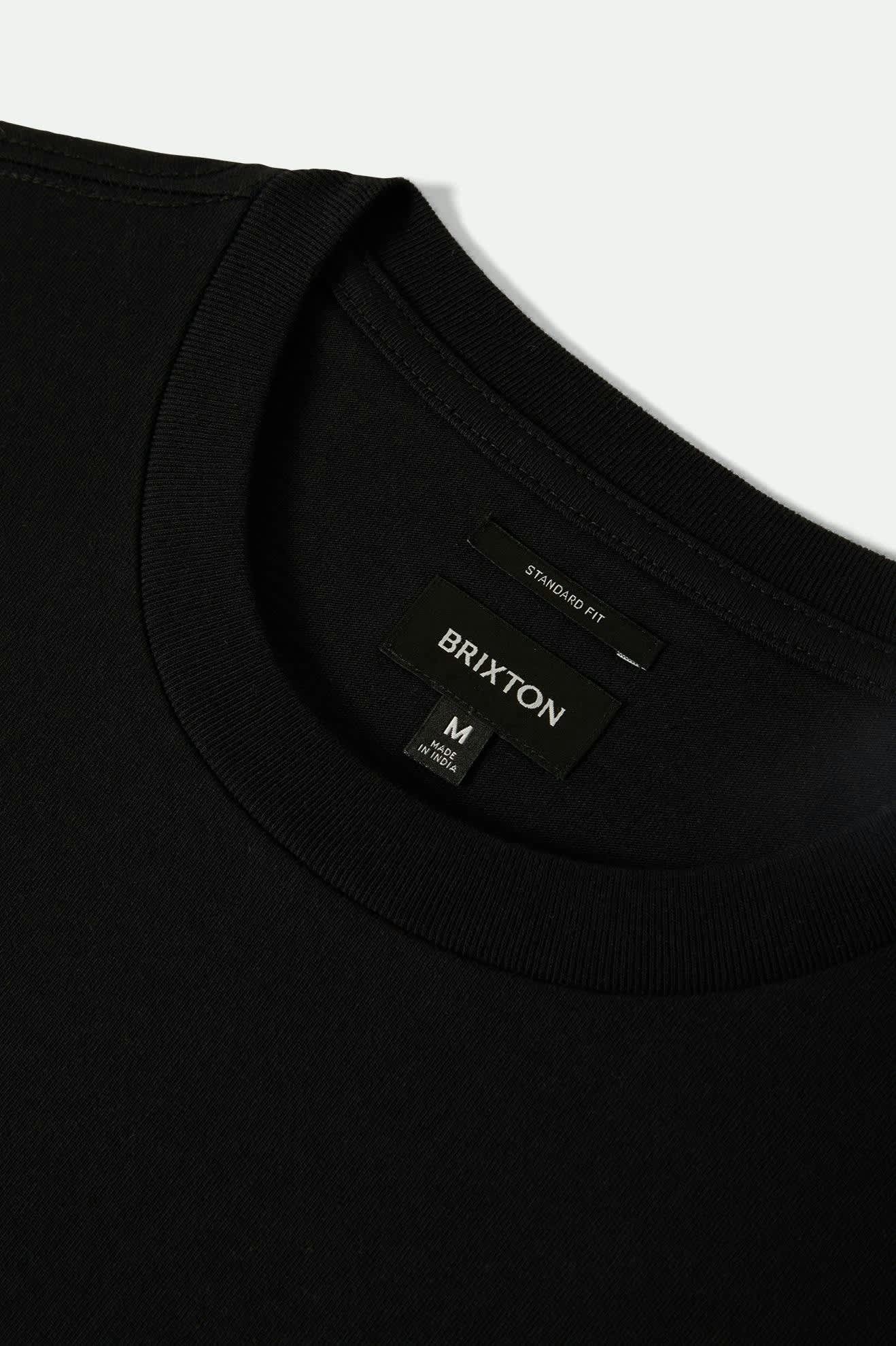 Men's Union Heavyweight S/S Boxy Pocket T-Shirt in the color Black - Additional Laydown image