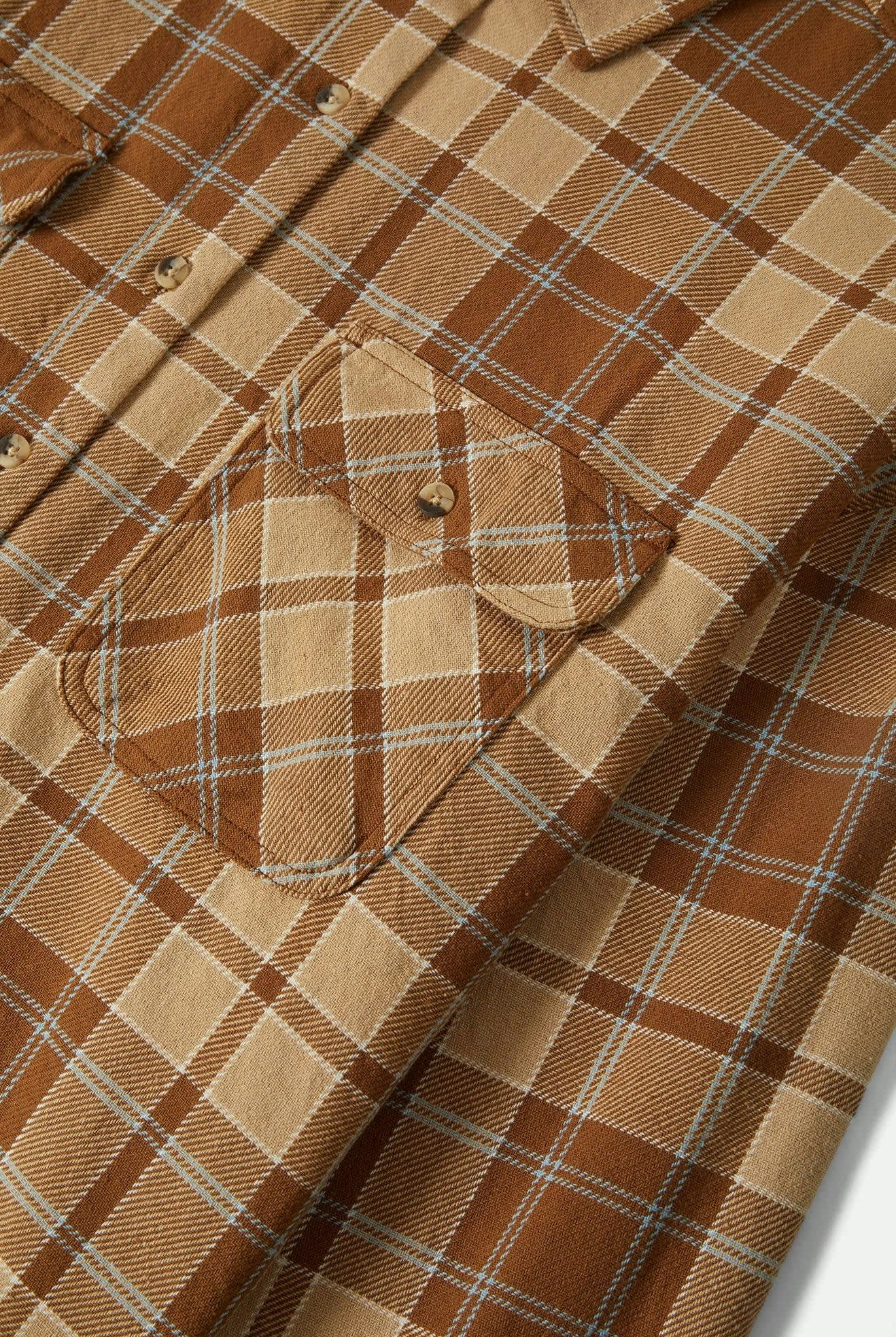 Women's Bowery Vintage L/S Overshirt in the color Washed Copper - Additional Laydown image