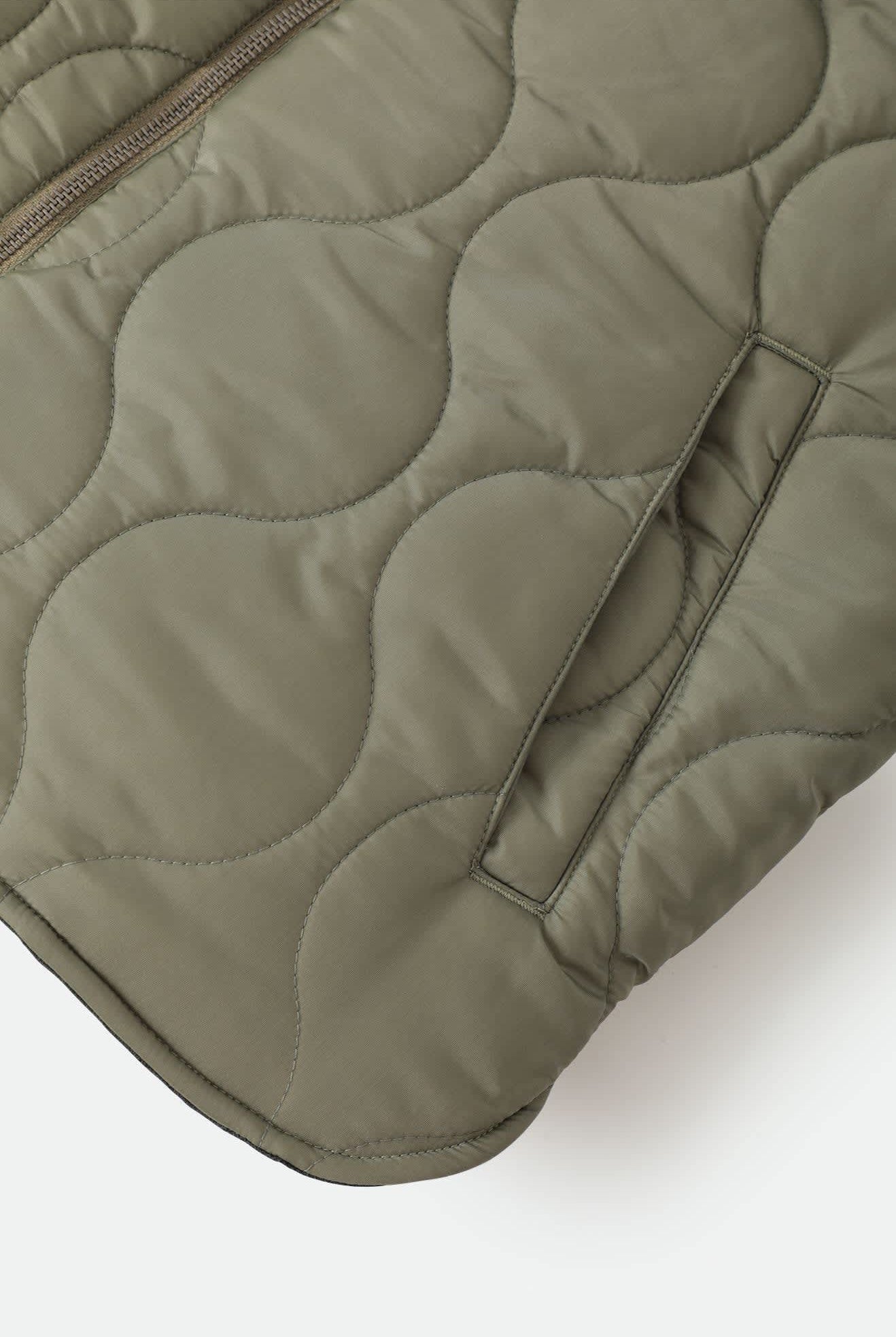 Men's Builders Abraham Reversible Vest in the color Black/Olive Surplus - Additional Laydown image