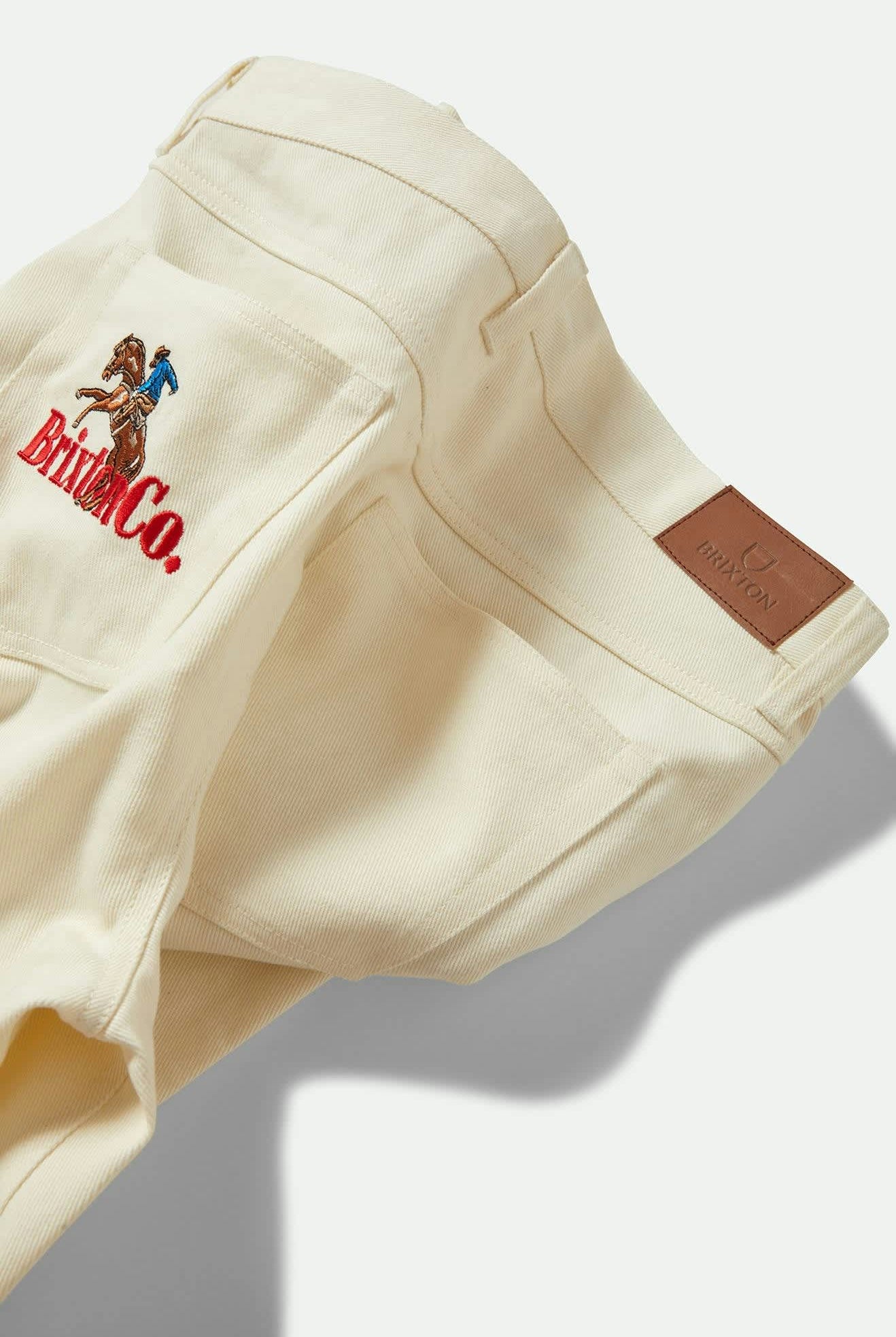 Women's Margo Cropped 5-Pocket Pant in the color Off White - Additional Laydown image