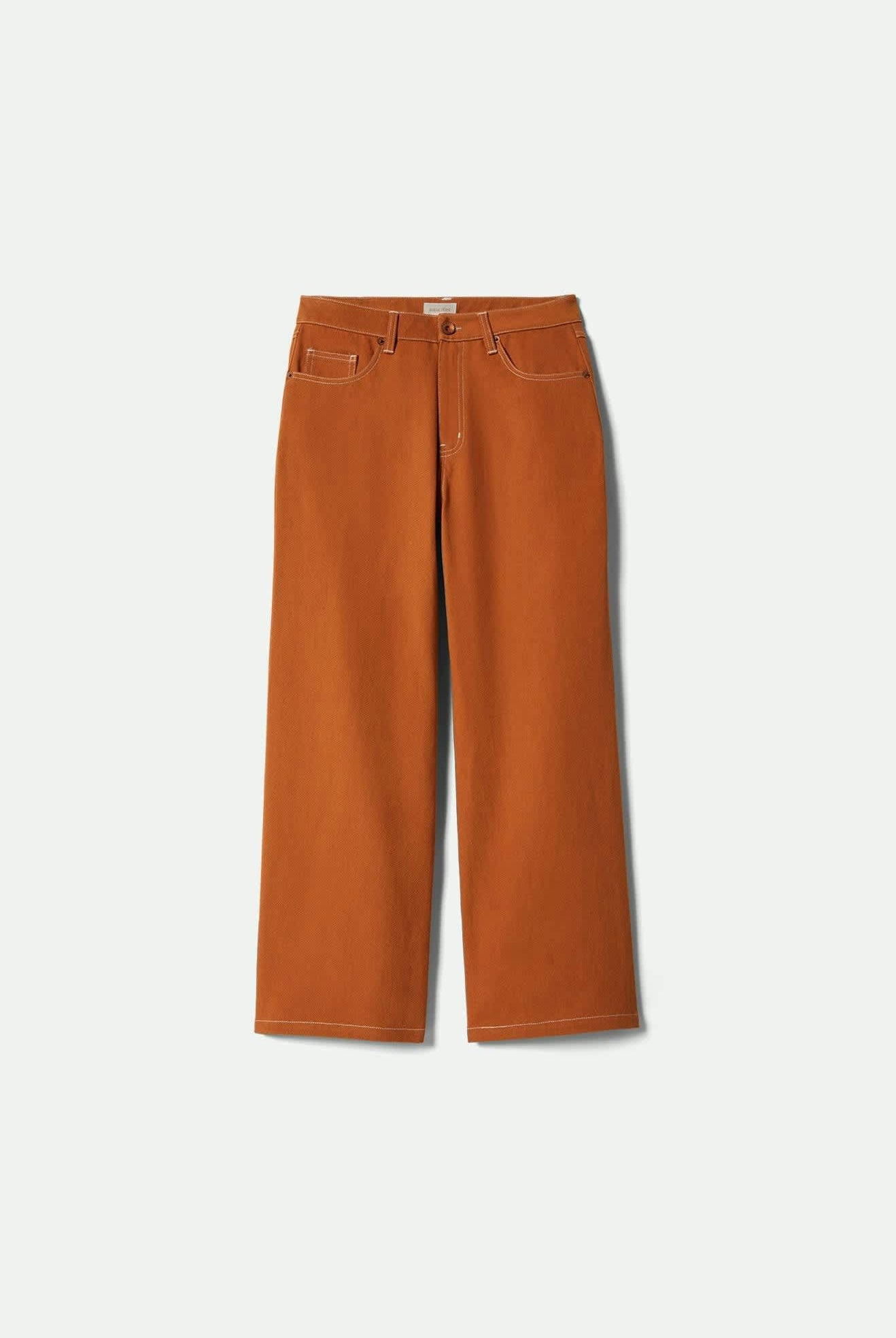 Women's Margo Cropped 5-Pocket Pant in the color Rustic Caramel - Front Product View