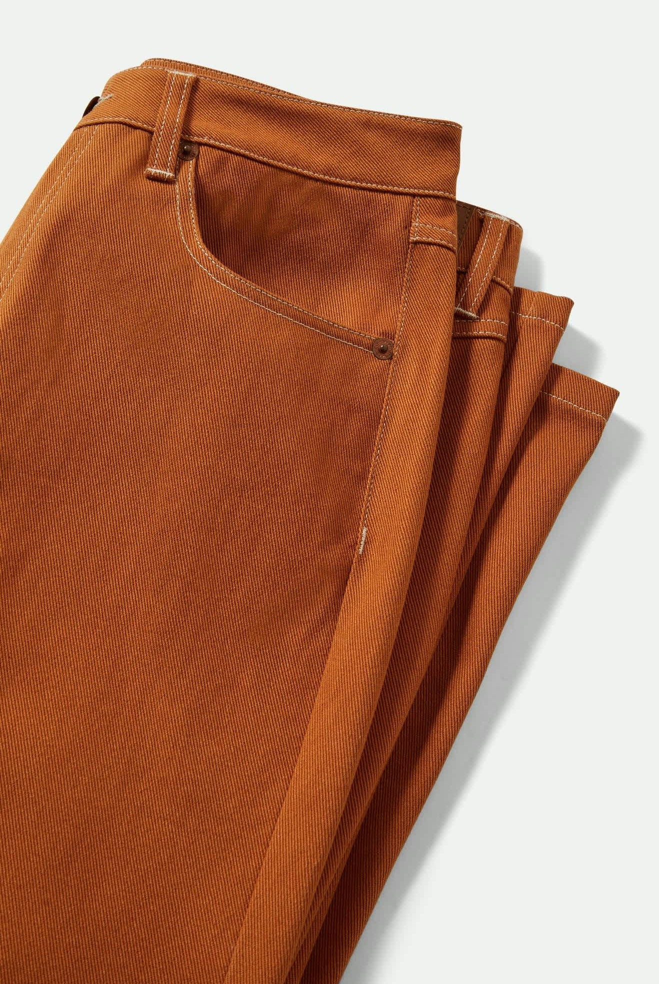 Women's Margo Cropped 5-Pocket Pant in the color Rustic Caramel - Additional Laydown image