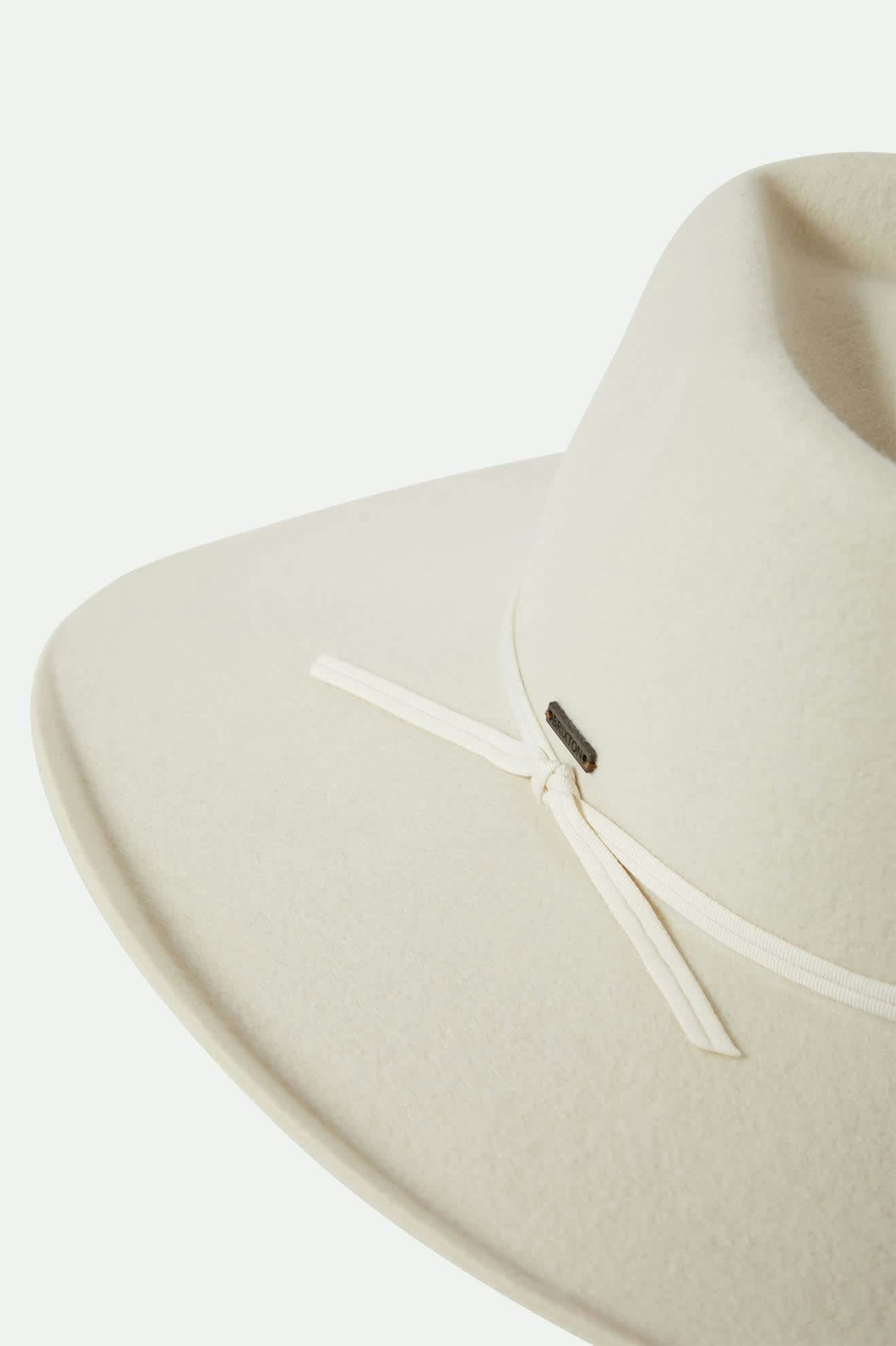 Women's Marlow Rancher Hat in the color Off White - Additional Laydown image