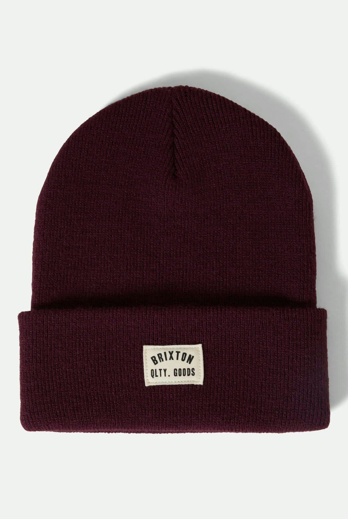 Unisex Woodburn Watch Cap Beanie in the color Port - Front Product View
