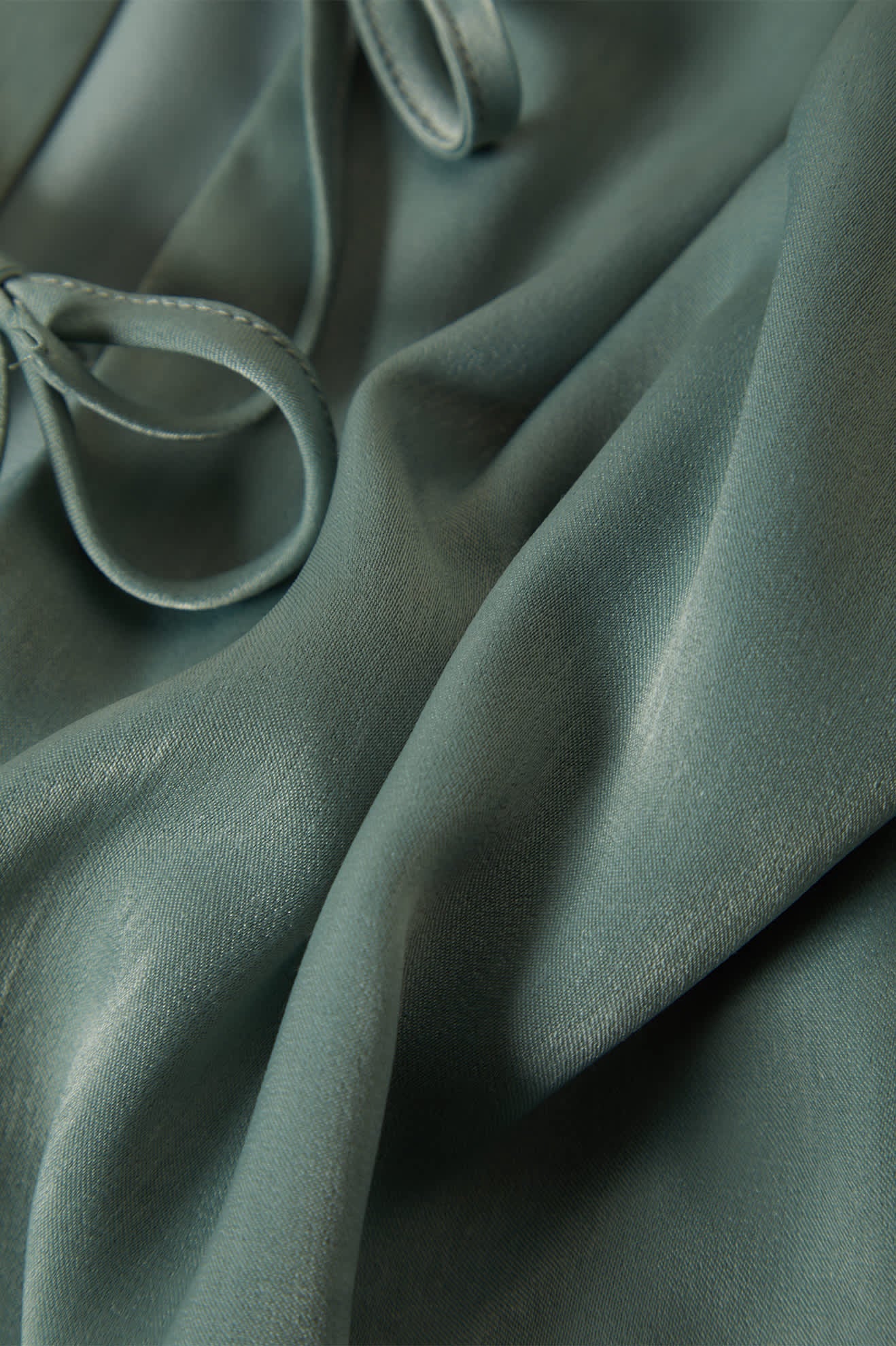 Women's Soho Silky Top in the color Blue Green Shine - Additional Laydown image