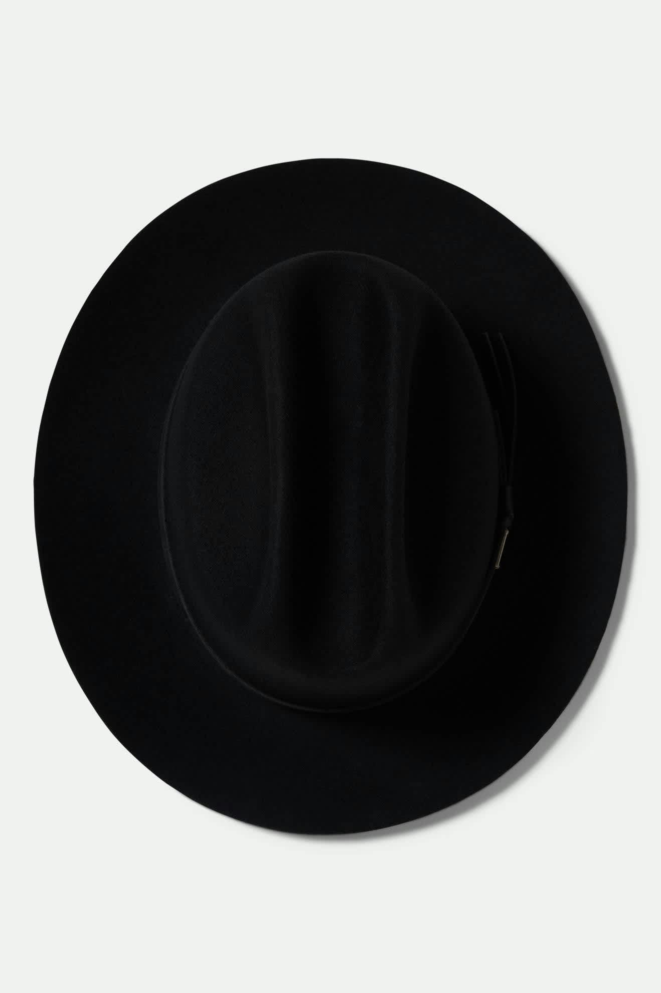 Unisex Hitch Ranch Fedora in the color Black/Black - Additional Laydown image