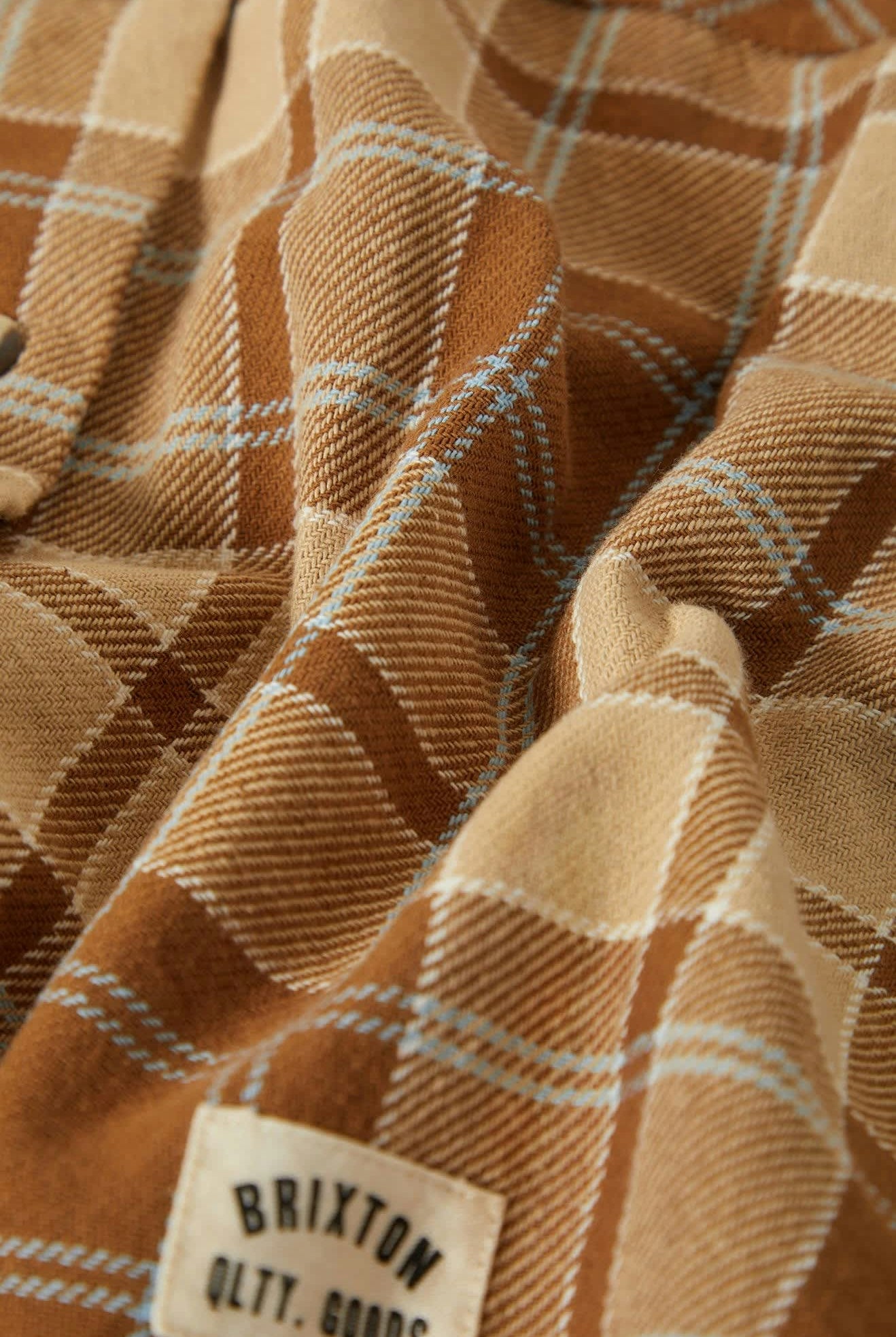 Women's Bowery Vintage L/S Overshirt in the color Washed Copper - Additional Laydown image