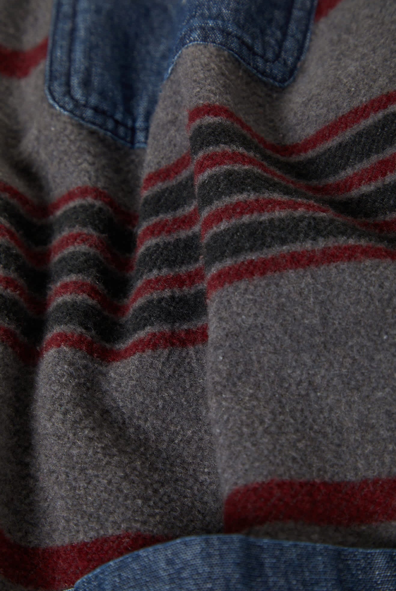 Men's Altered Threads Chore Coat in the color Medium Wash Denim - Additional Laydown image