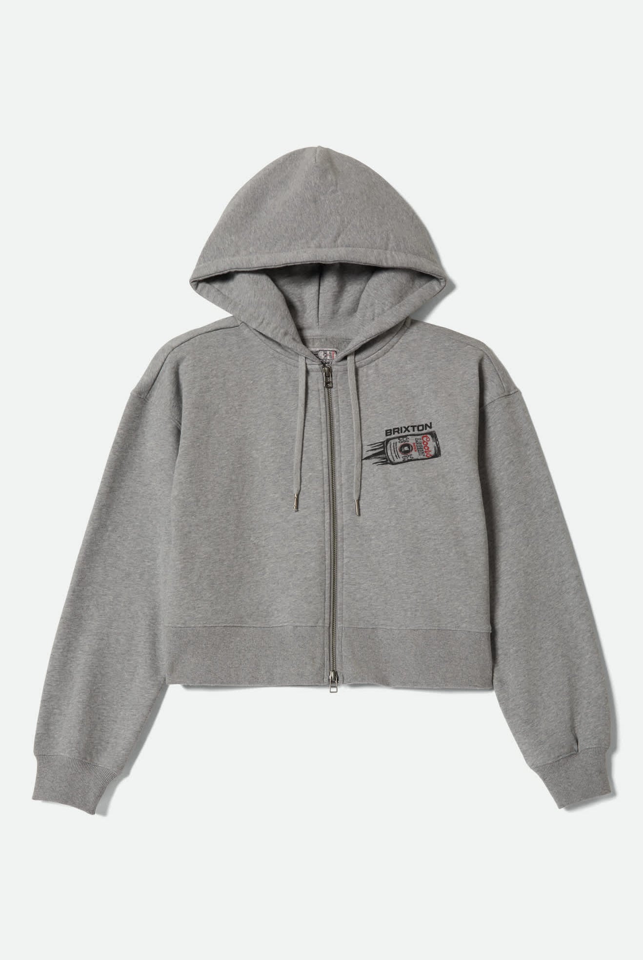 Women's Coors Light Silver Speed Hoodie in the color Heather Grey - Front Product View