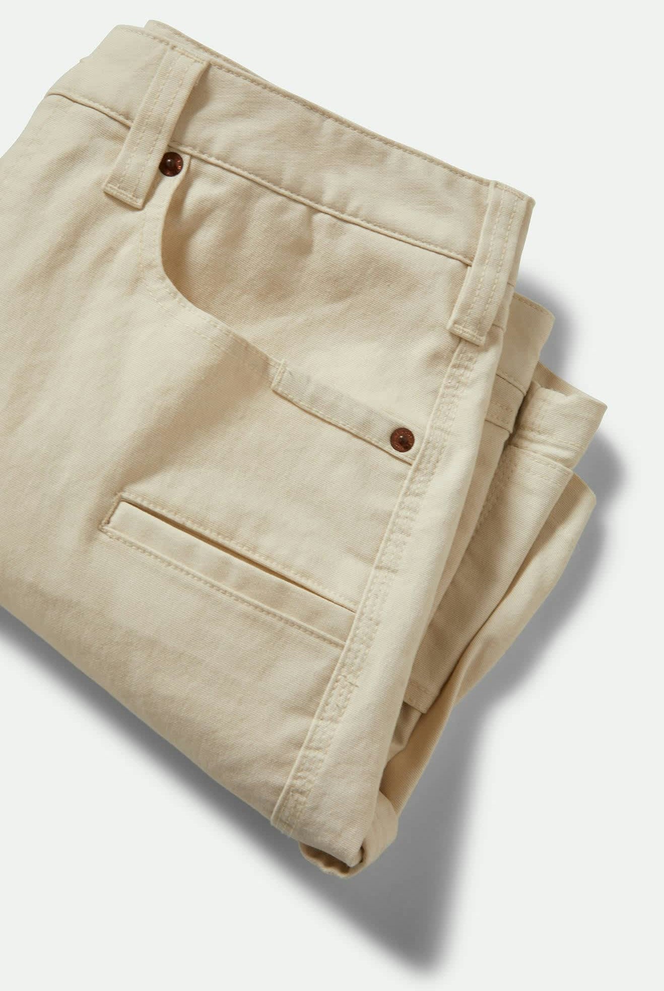 Men's Builders Carpenter Baggy Short in the color Egret White - Additional Laydown image