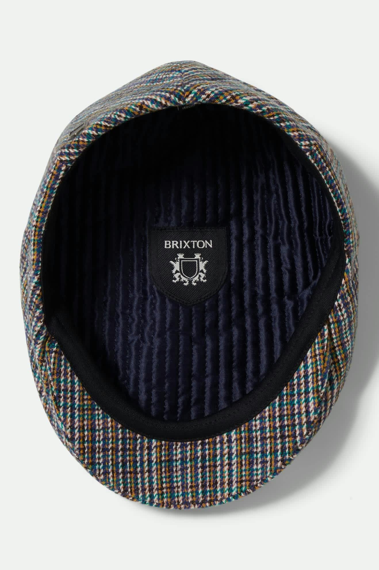Unisex Hooligan Flat Cap in the color Multi Plaid - Additional Laydown image