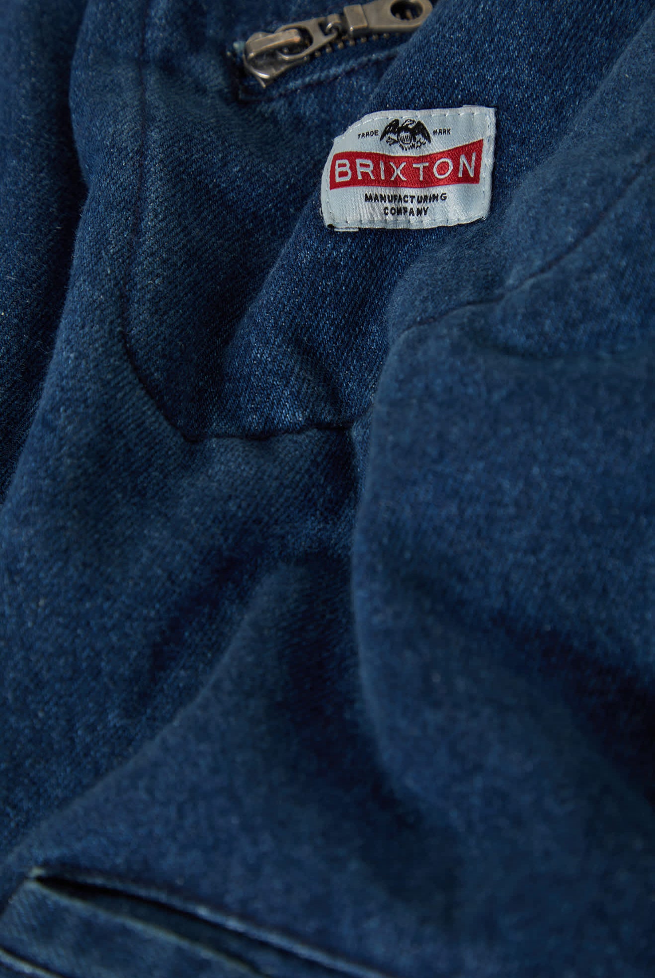 Men's Altered Threads Lined Garage Jacket in the color Medium Wash Denim - Additional Laydown image