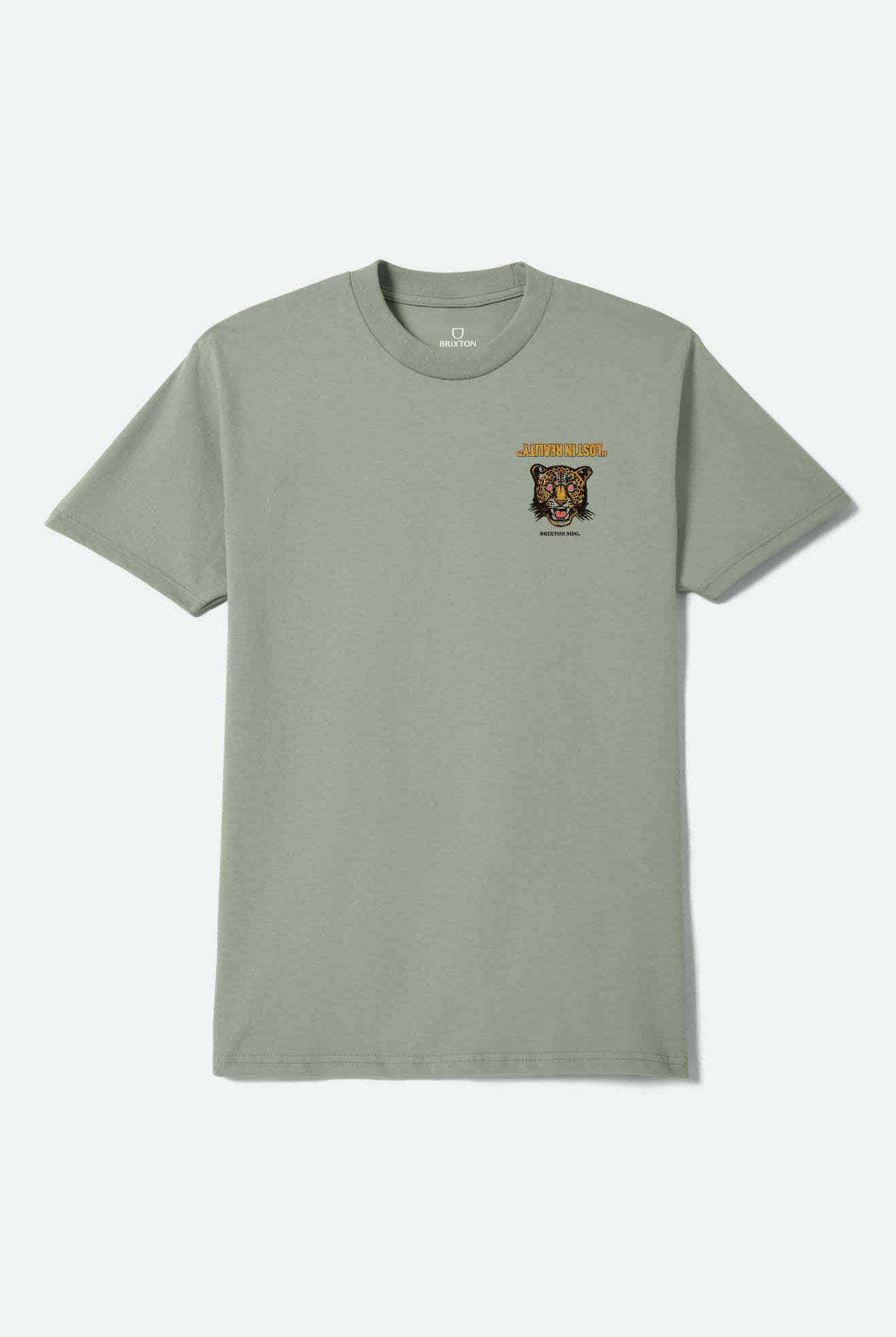 Men's Getaway Short Sleeve Shirt in the color Desert Green - Front Product View