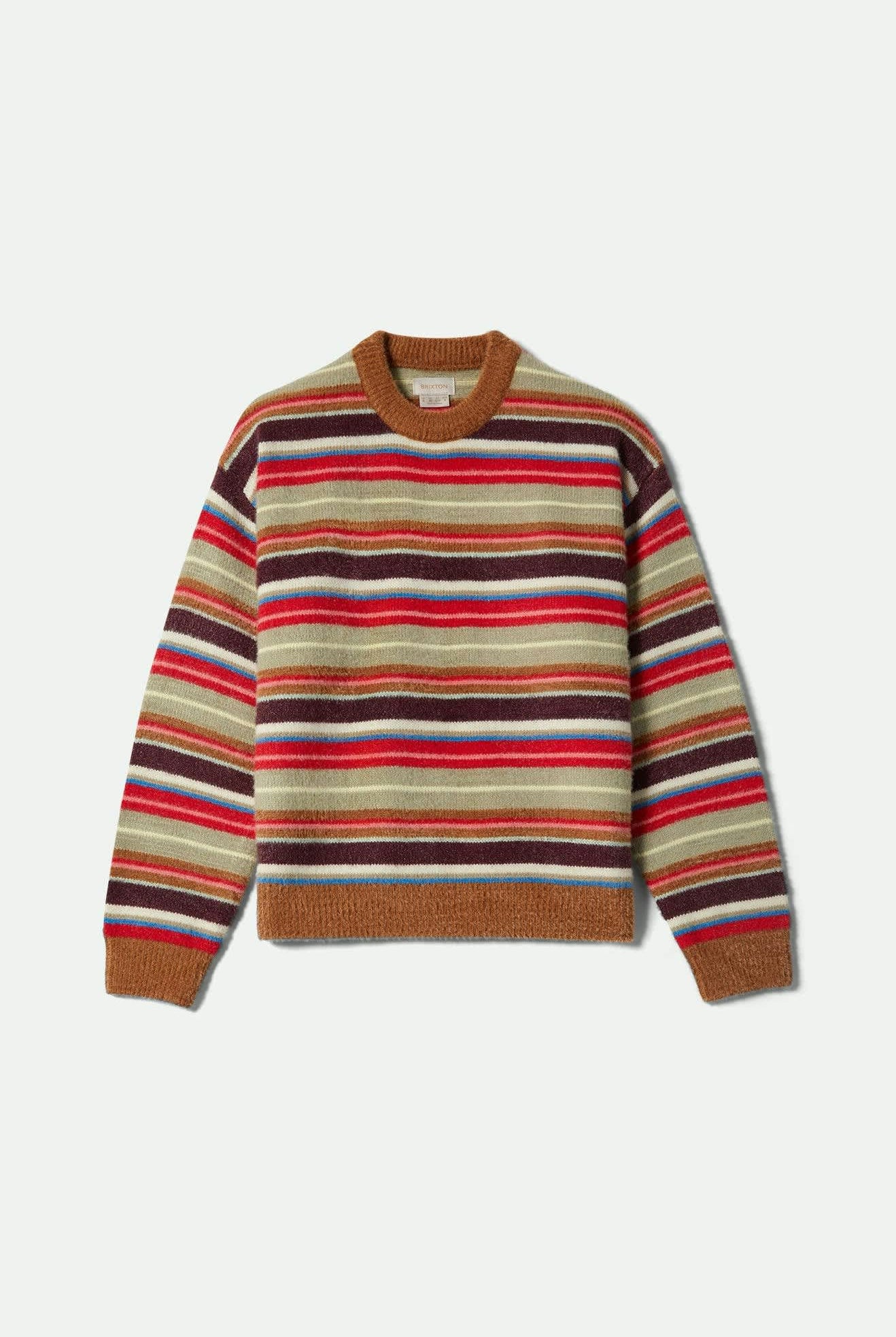 Women's Cozy Crew Sweater in the color Multi Stripe - Front Product View