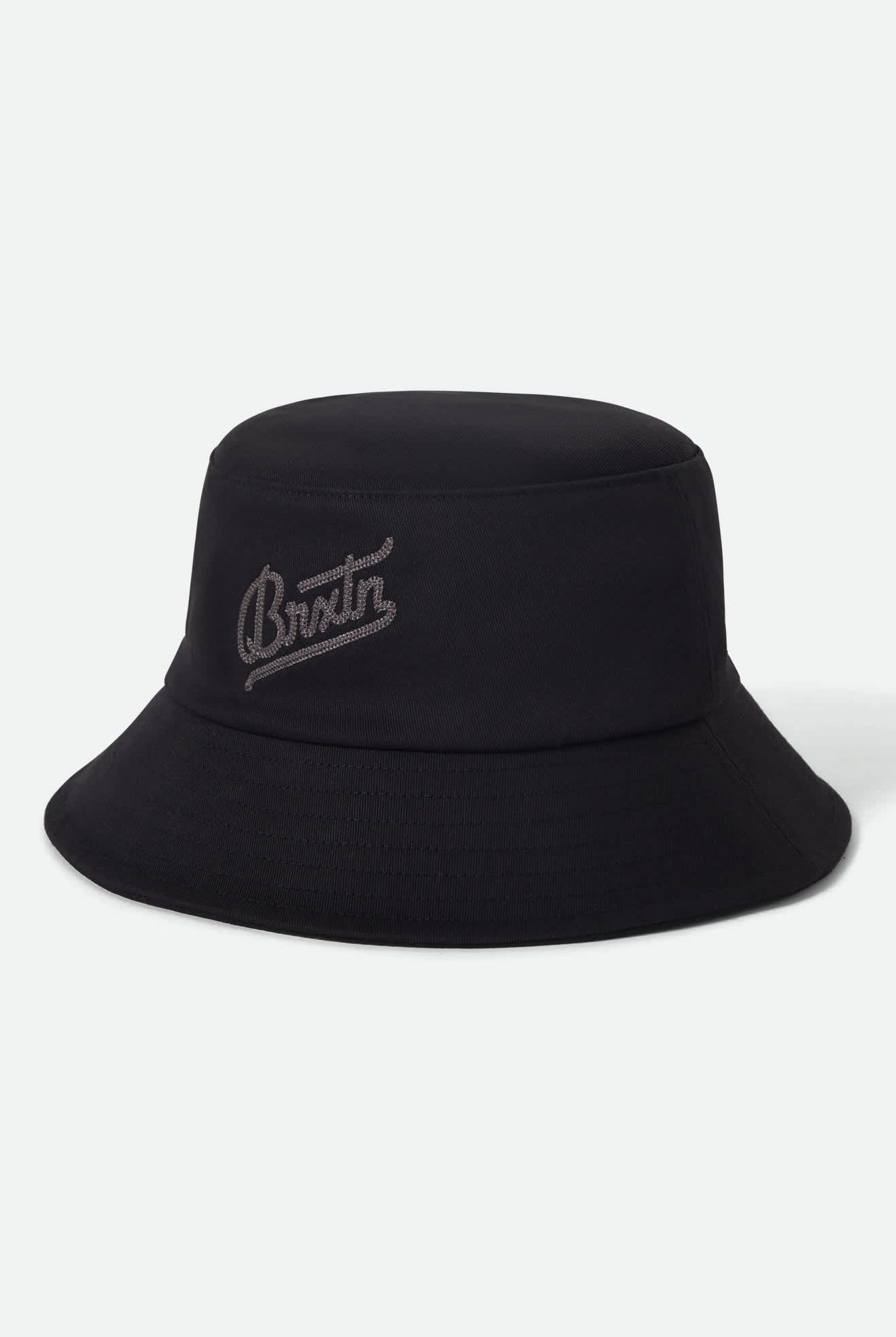 Unisex Eldon Packable Bucket Hat in the color Black - Front Product View