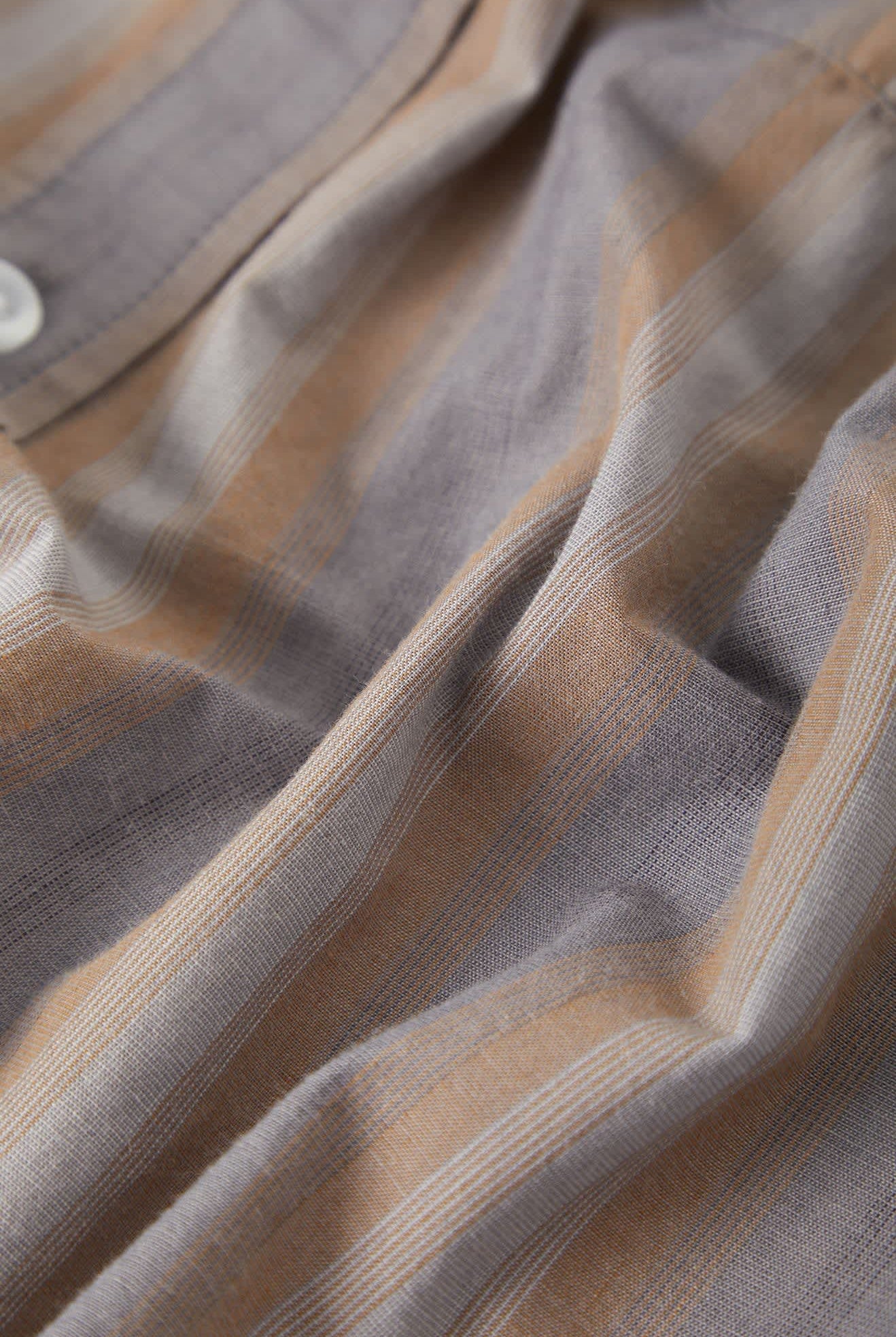 Men's Cru Shirt in the color Charcoal Shadow Stripe - Additional Laydown image