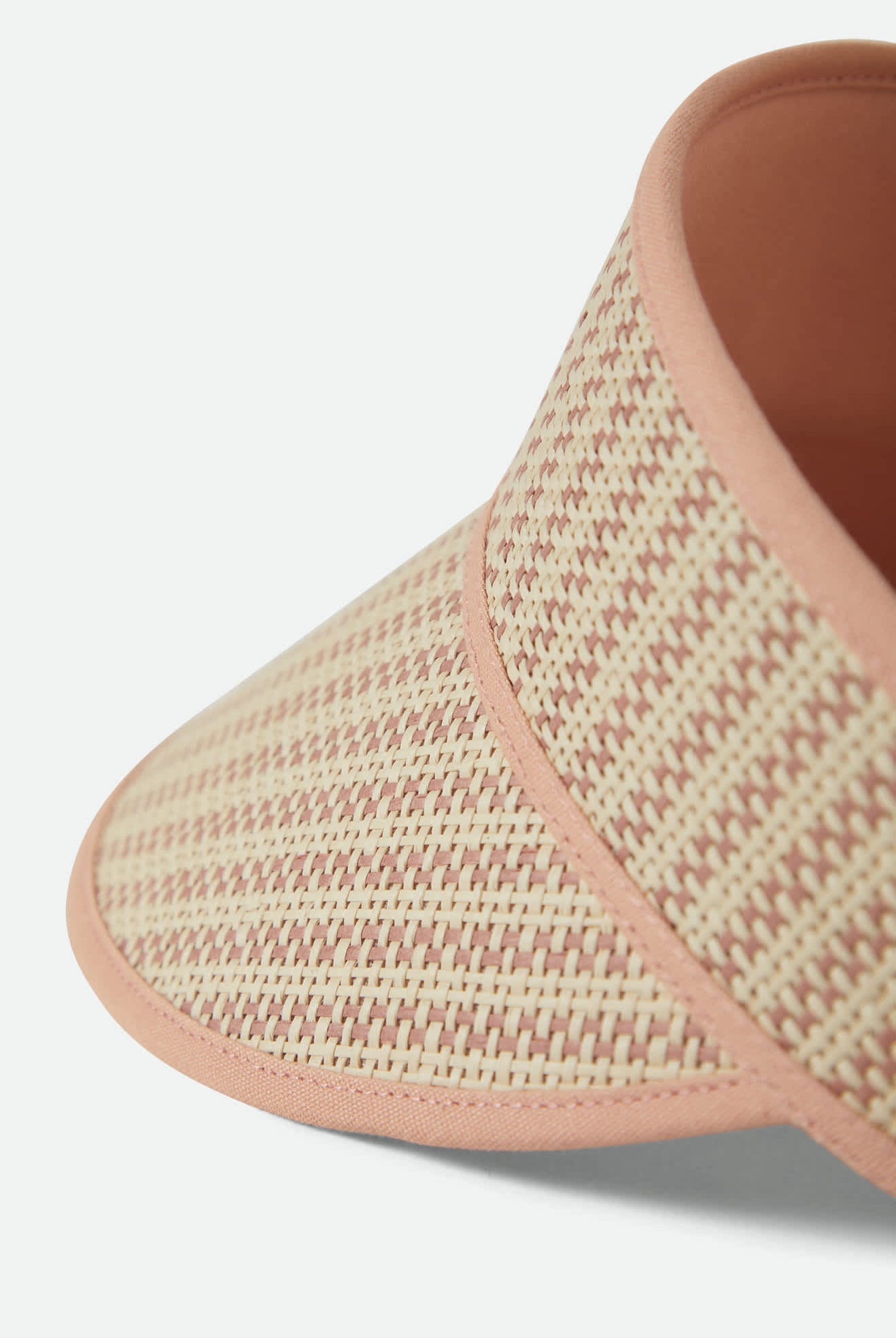 Women's Newport Straw Visor in the color Italian Clay/Natural - Additional Laydown image