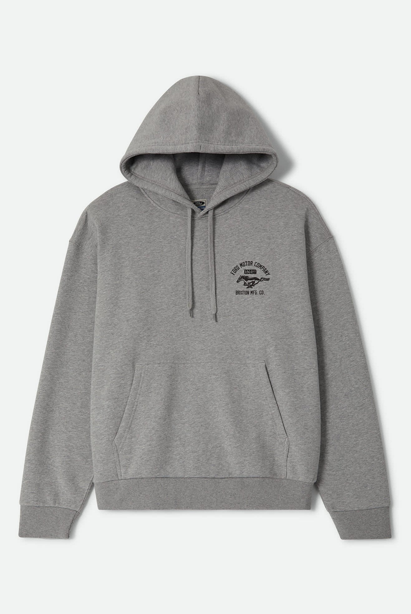 Men's Ford Mustang Hood in the color Heather Grey - Front Product View