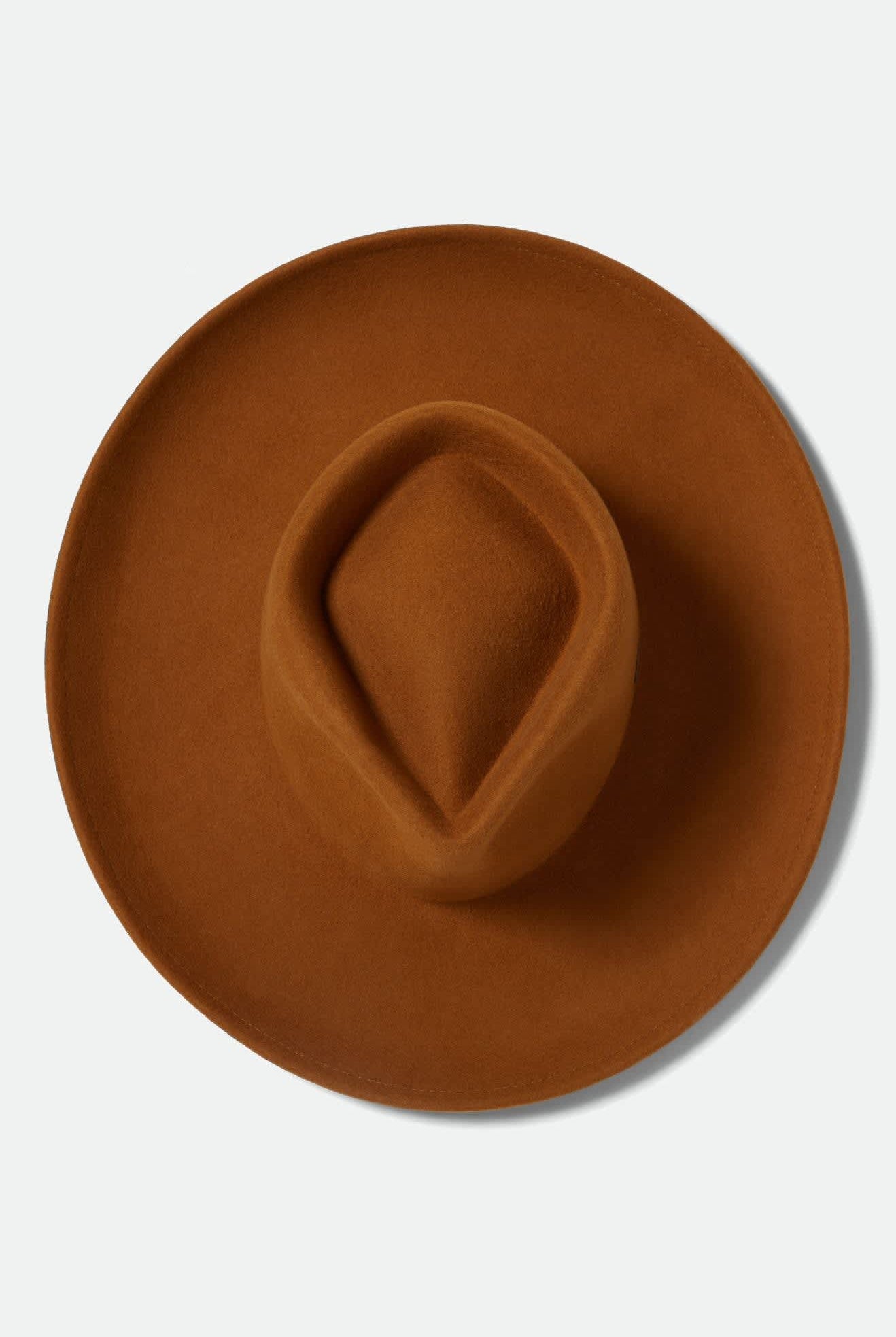 Women's Monet Fedora in the color Washed Copper - Additional Laydown image