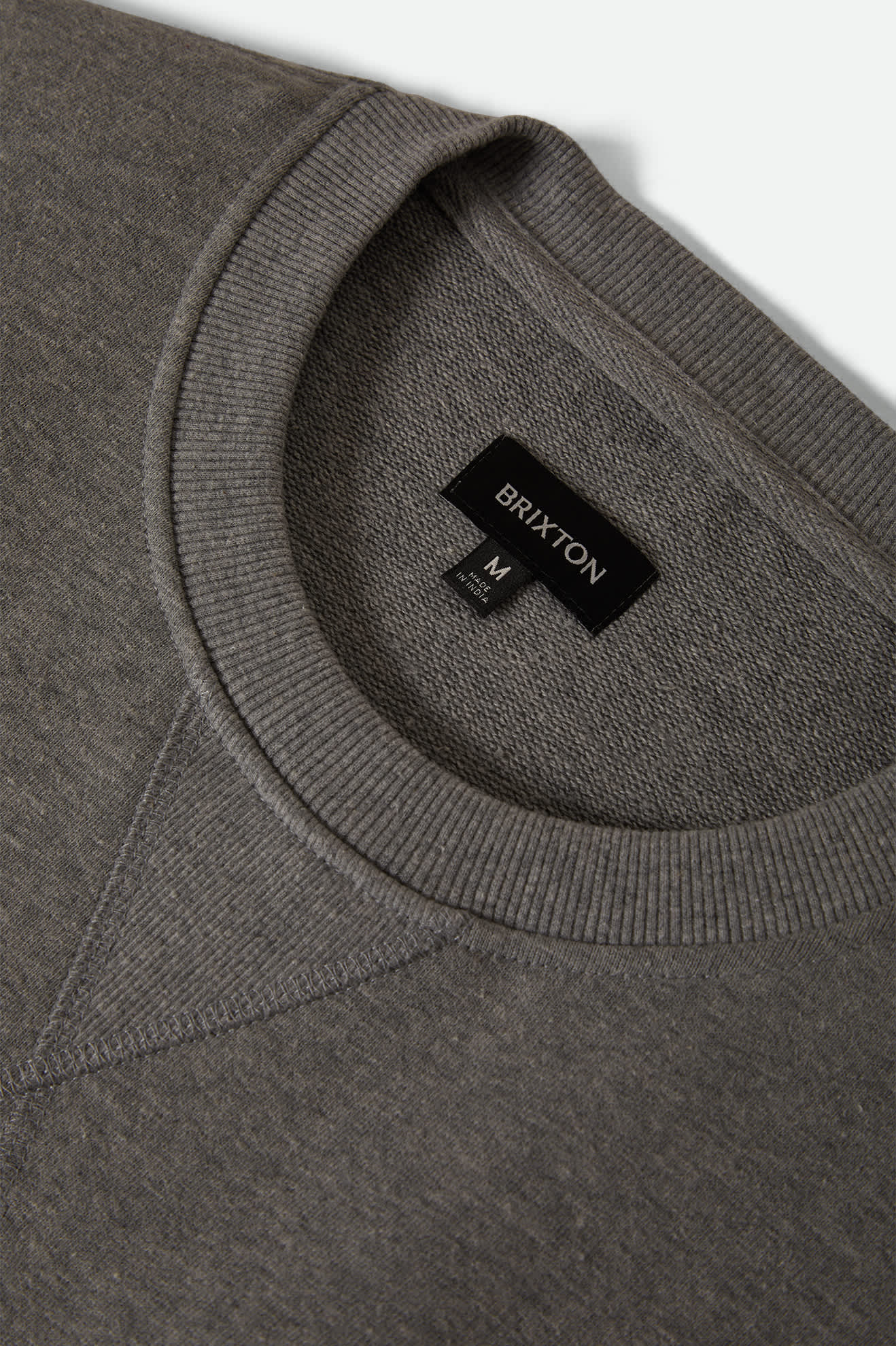 Men's The League Broken In Crew in the color Heather Grey - Additional Laydown image