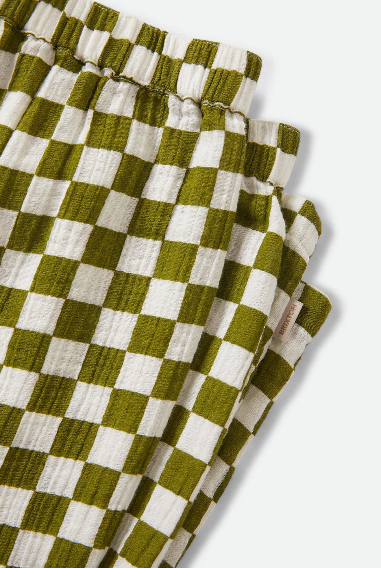 Women's The Lola Lounge Pant in the color Sublime Green Checkerboard - Additional Laydown image