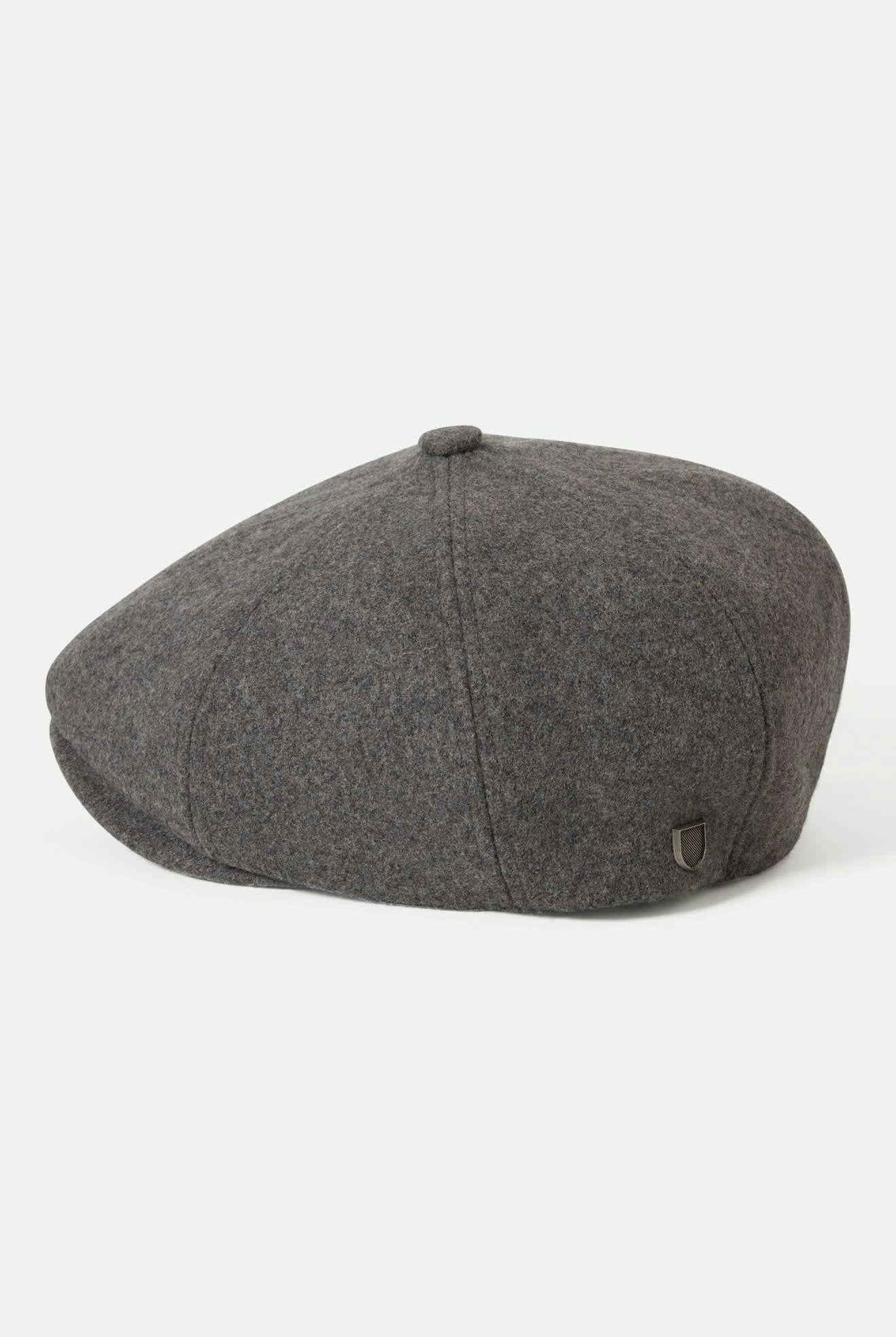 Unisex Brood Flannel Snap Cap in the color Dark Heather Grey/Washed Navy - Additional Laydown image