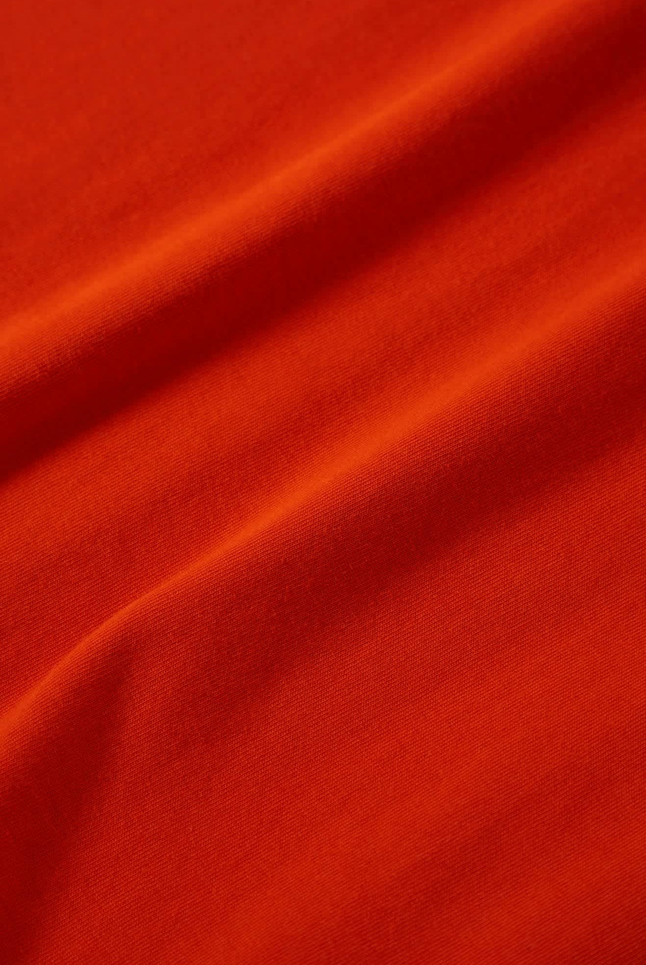 Men's Embroidered Heavyweight S/S Pocket T-Shirt in the color Trail Orange - Additional Laydown image