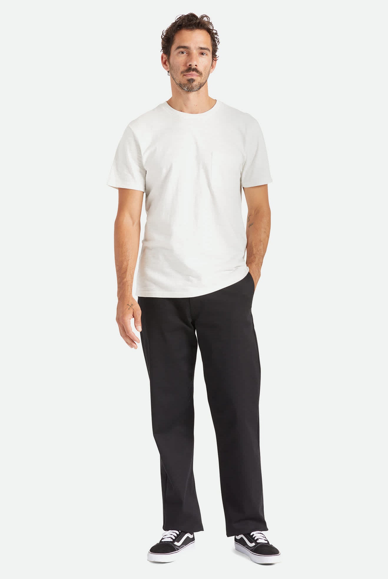 Men's Choice Chino Relaxed Pant in the color Black - Men's Featured View