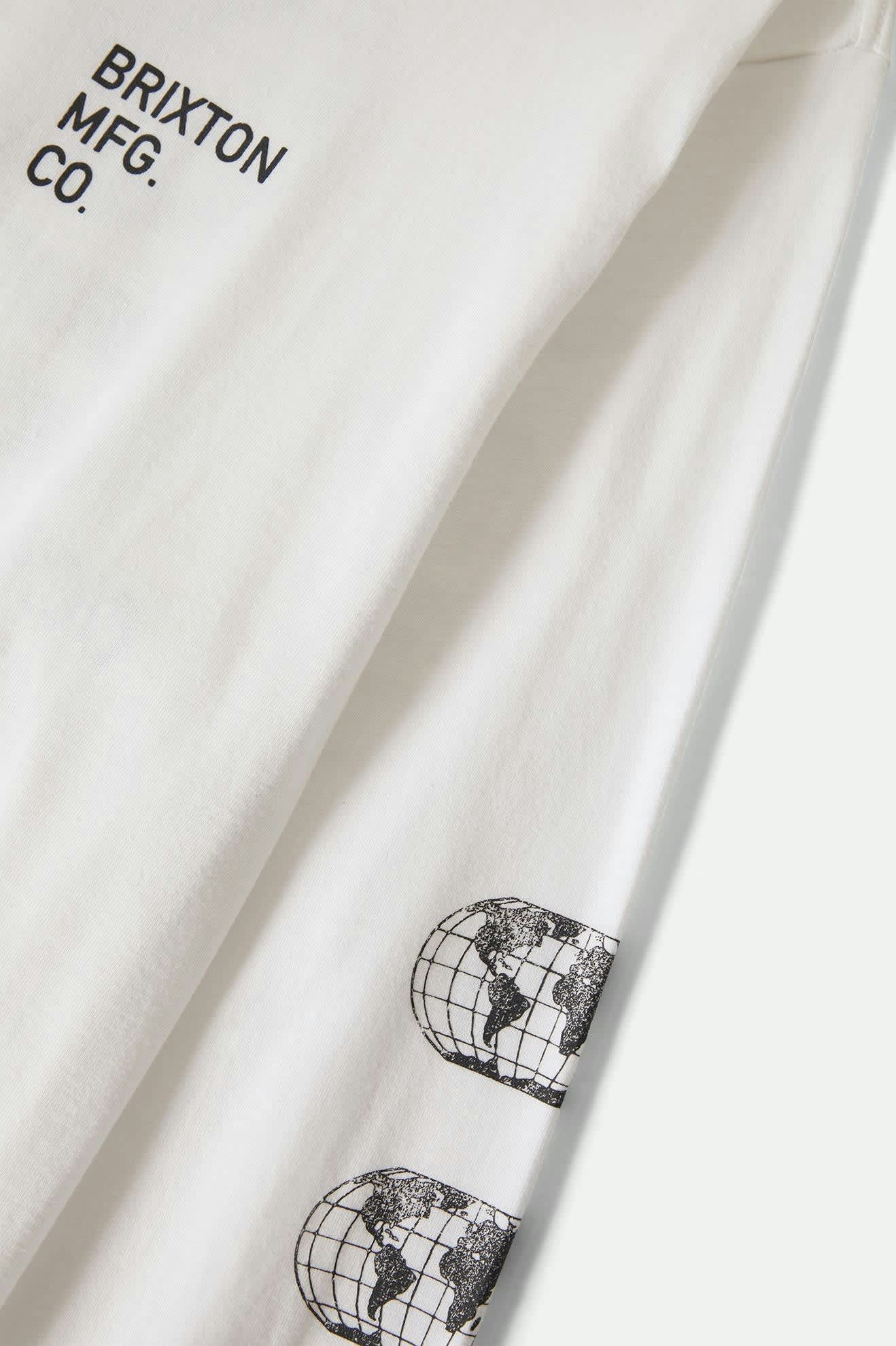 Men's Union L/S Standard T-Shirt in the color White - Additional Laydown image