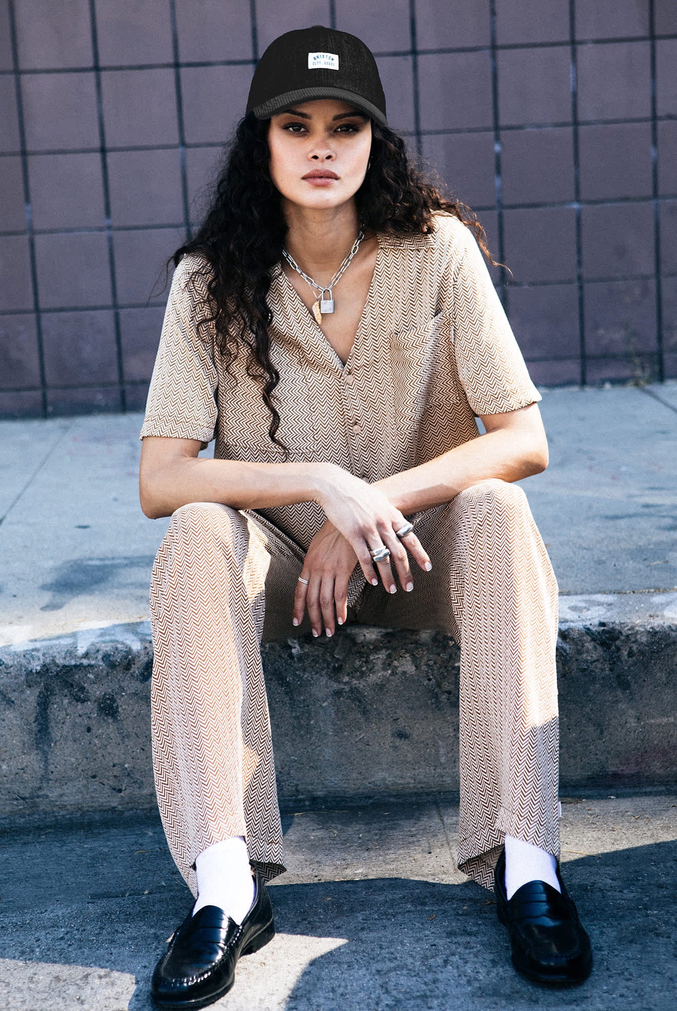 Women's Hudson Lounge Pant in the color Washed Copper/Whitecap - Men's Lifestyle image