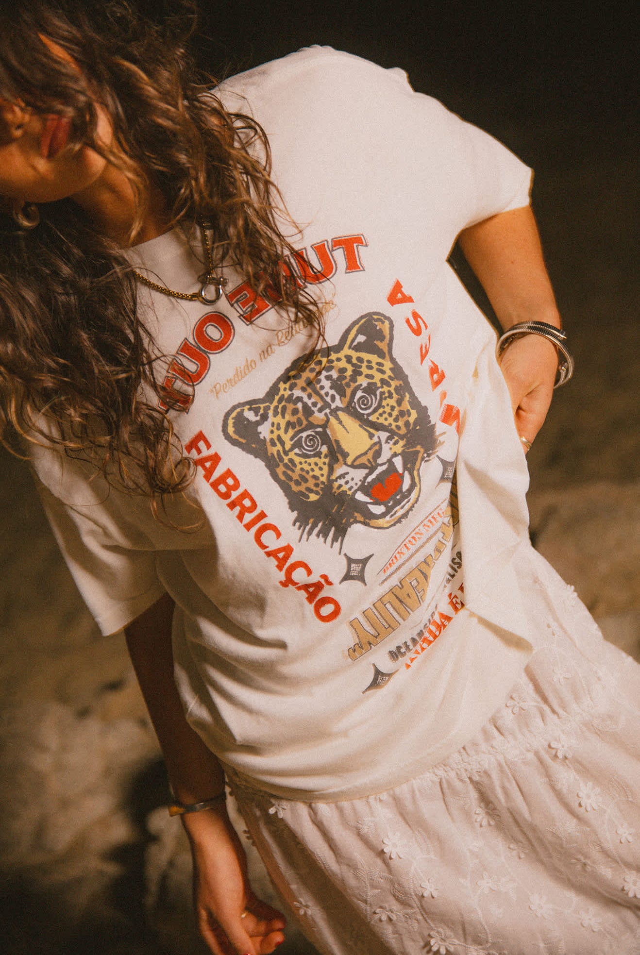 Women's The Getaway Oversized Boyfriend T-Shirt in the color Vintage White - Men's Lifestyle image