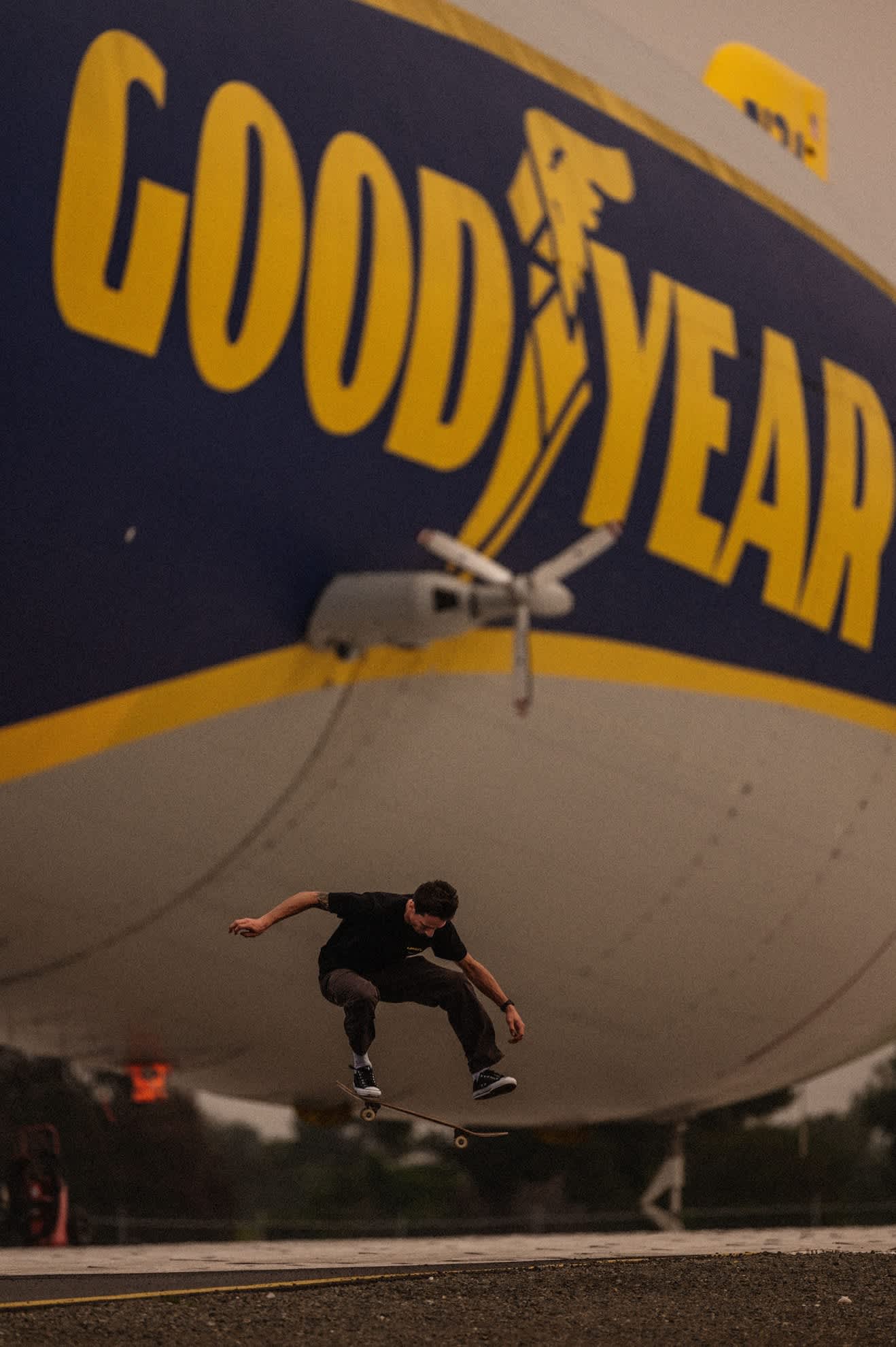 Men's Goodyear Service Pocket T-Shirt in the color Black - Men's Lifestyle image