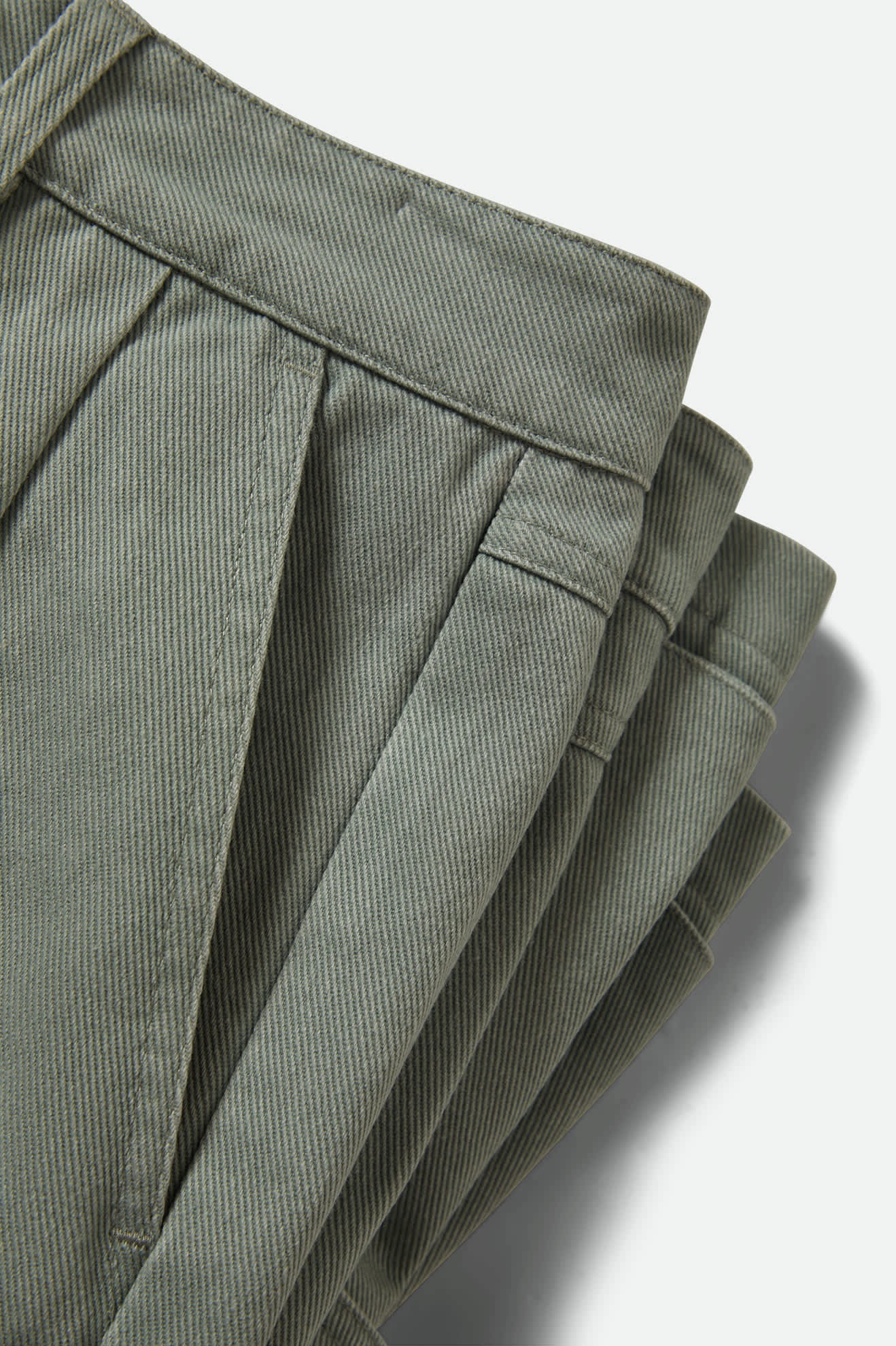 Women's The Alba Baggy Carpenter Short in the color Washed Sage Green - Additional Laydown image