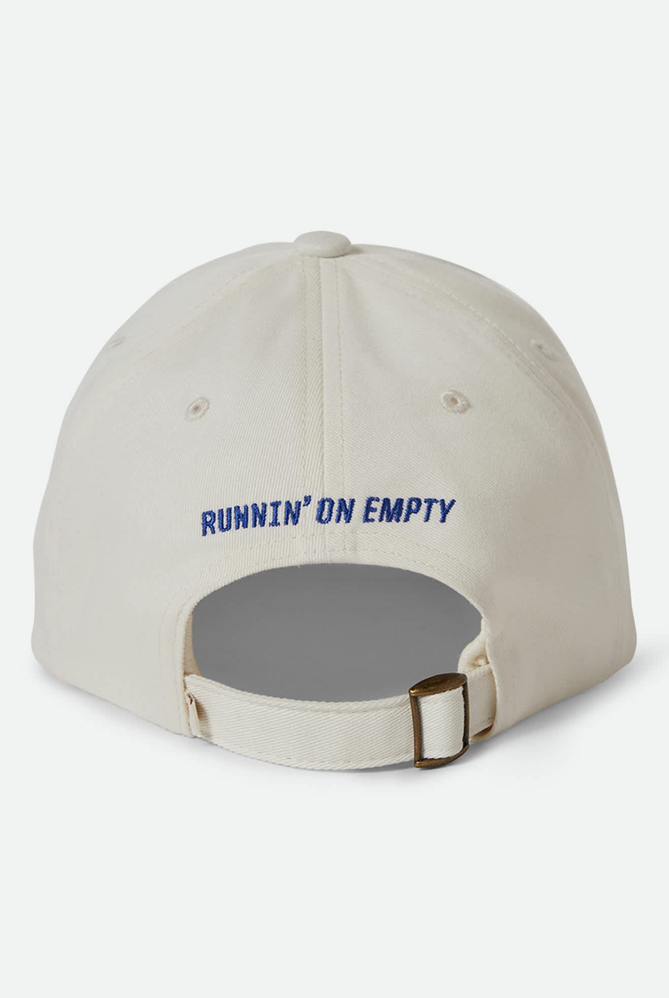 Women's Running On Empty Netplus Adjustable Hat in the color Off White - Back Style View
