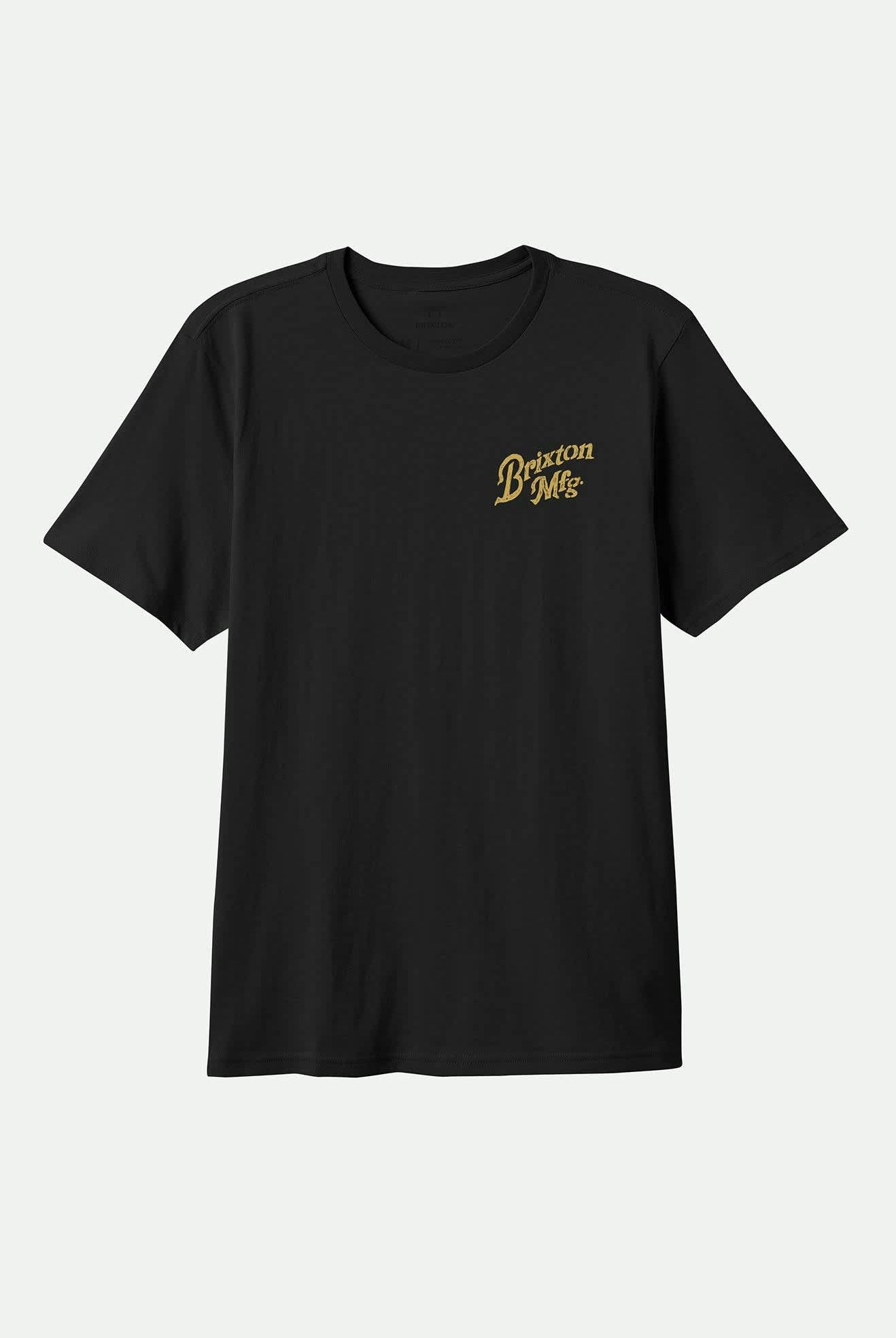 Men's Rothwell S/S Tailored T-Shirt in the color Black - Front Product View