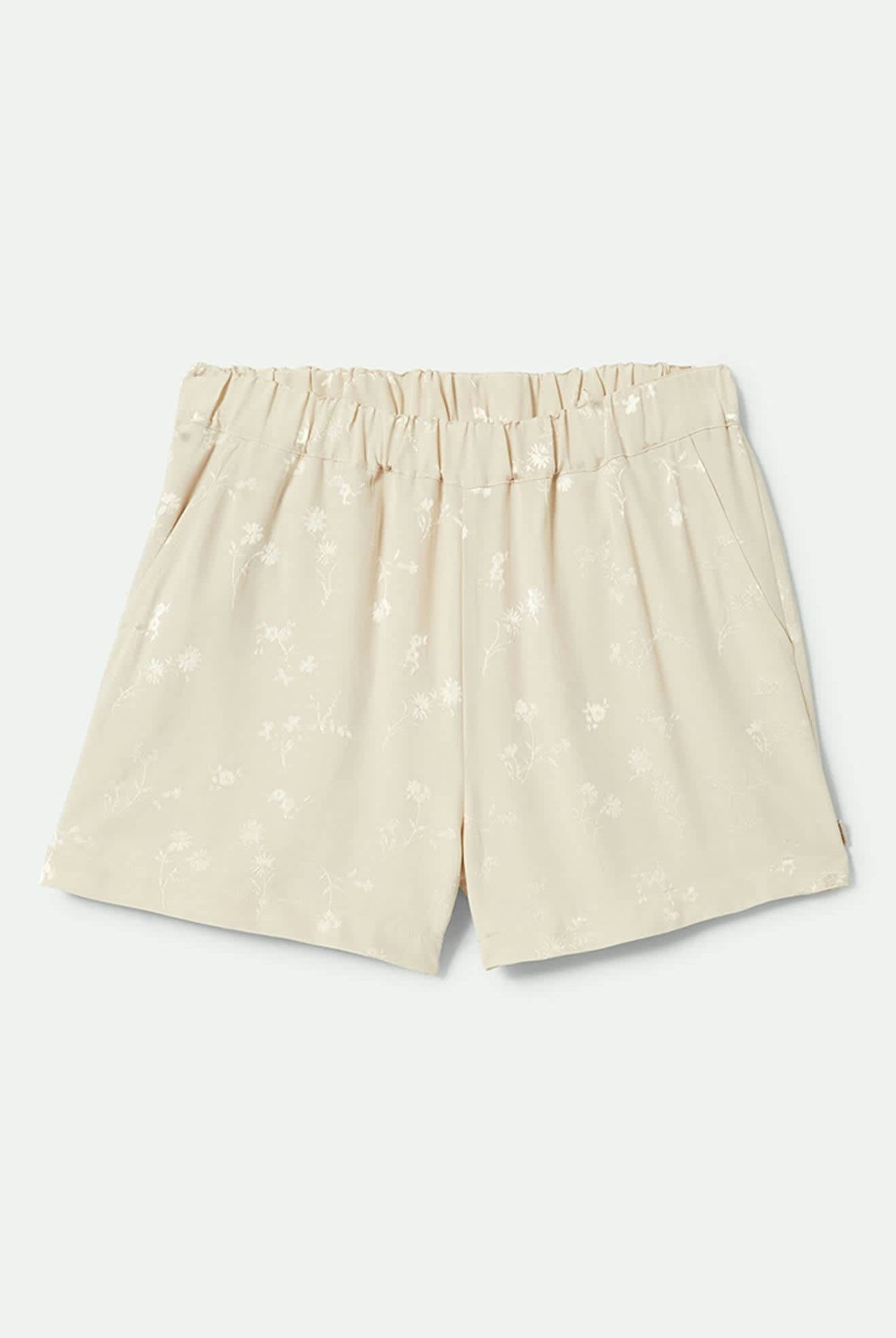 Women's Silky Jacquard Short in the color Whitecap Floral Jacquard - Front Product View