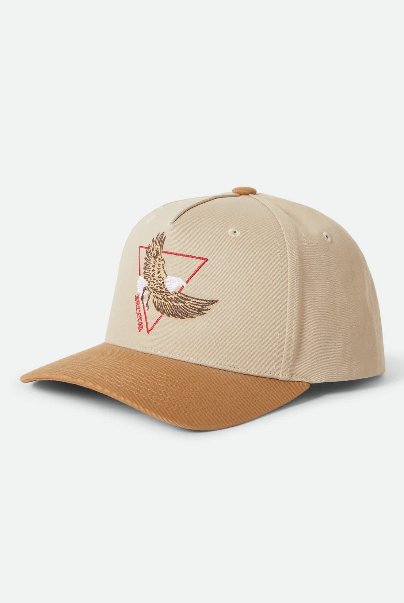 Unisex Opal Netplus Snapback in the color Sand/Dark Khaki - Front Product View