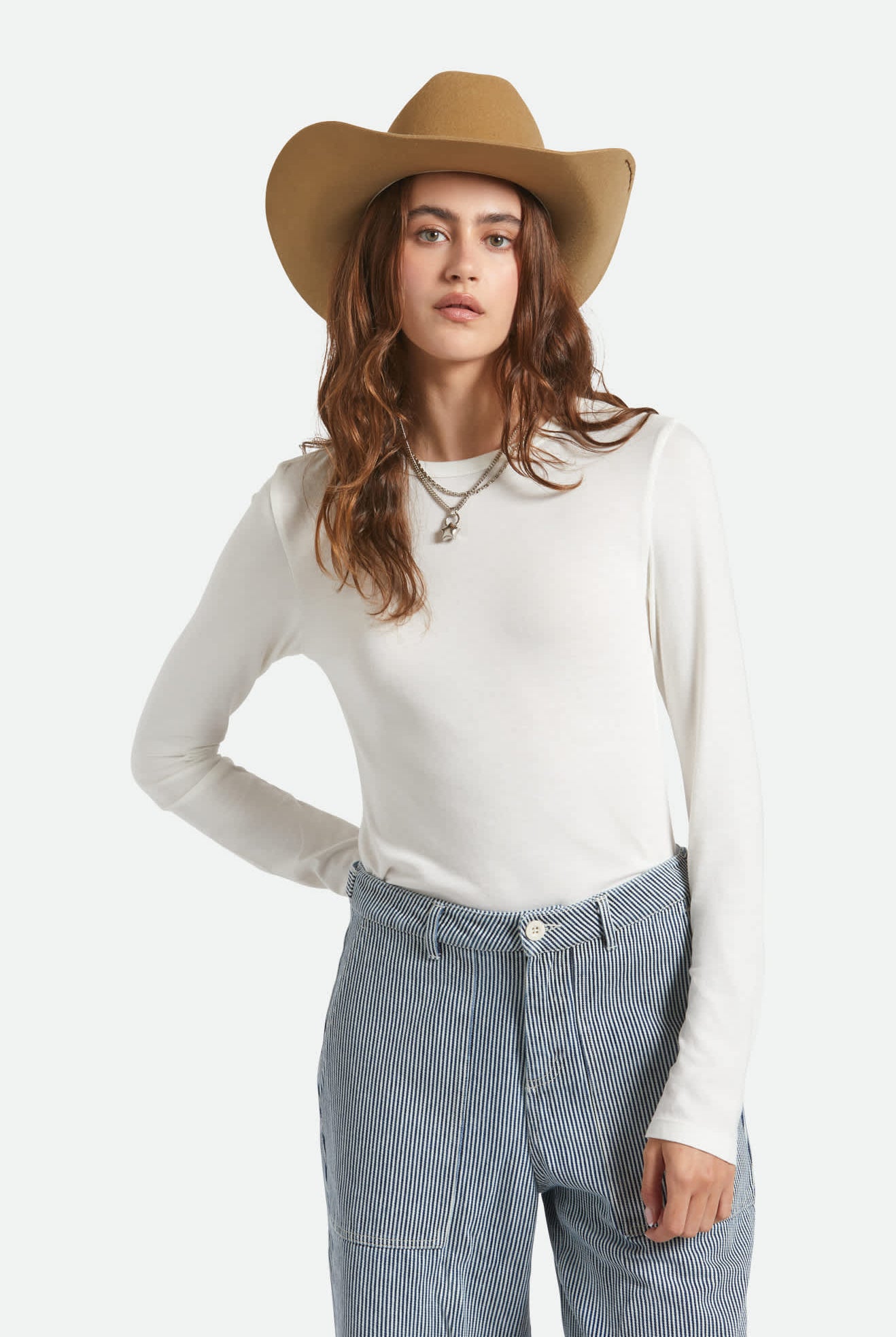 Unisex Laredo Branded Cowboy Hat in the color Antique Bronze - Women's Front View