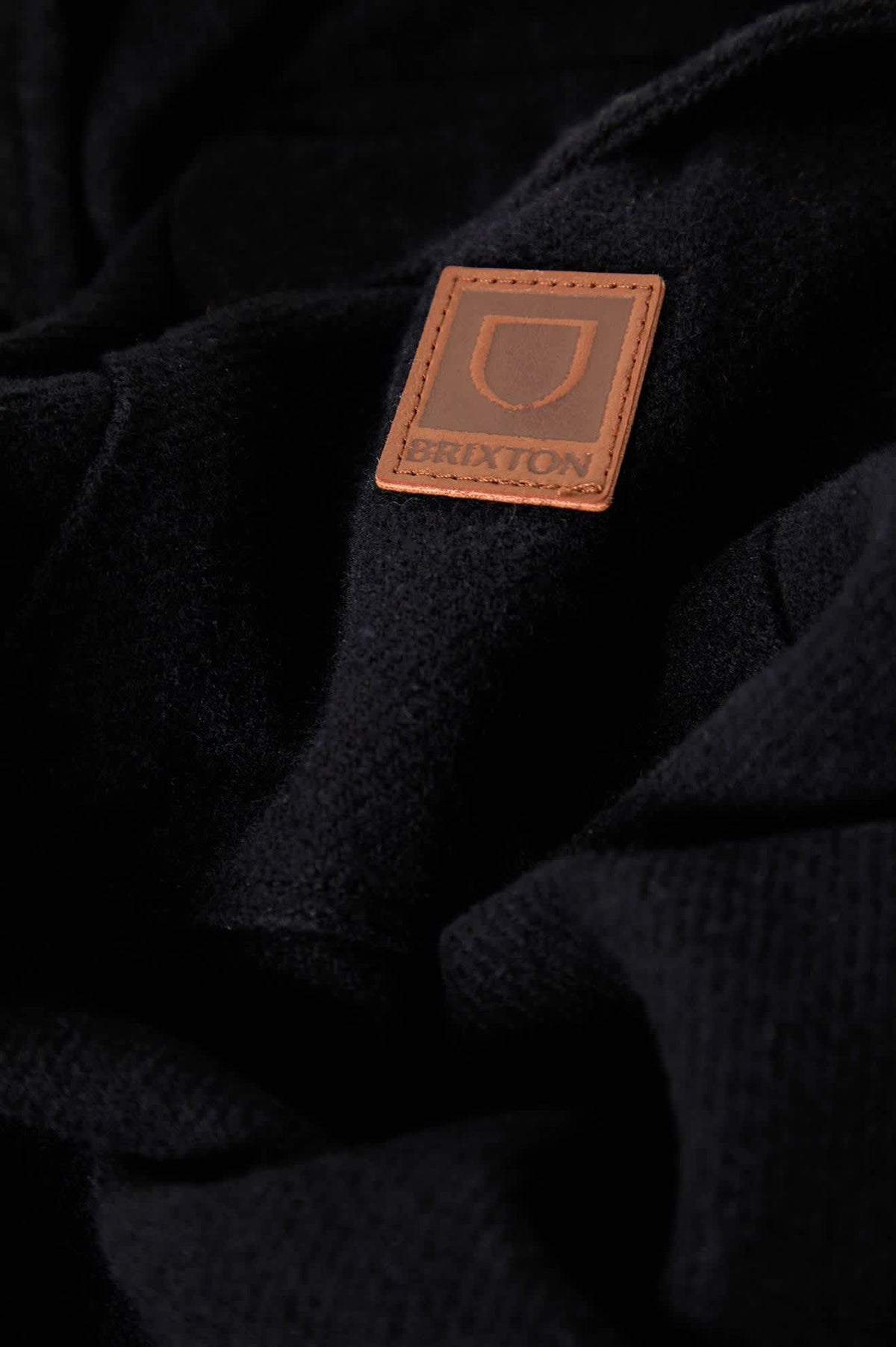 Men's Bowery Heavyweight Flannel in the color Black - Additional Laydown image