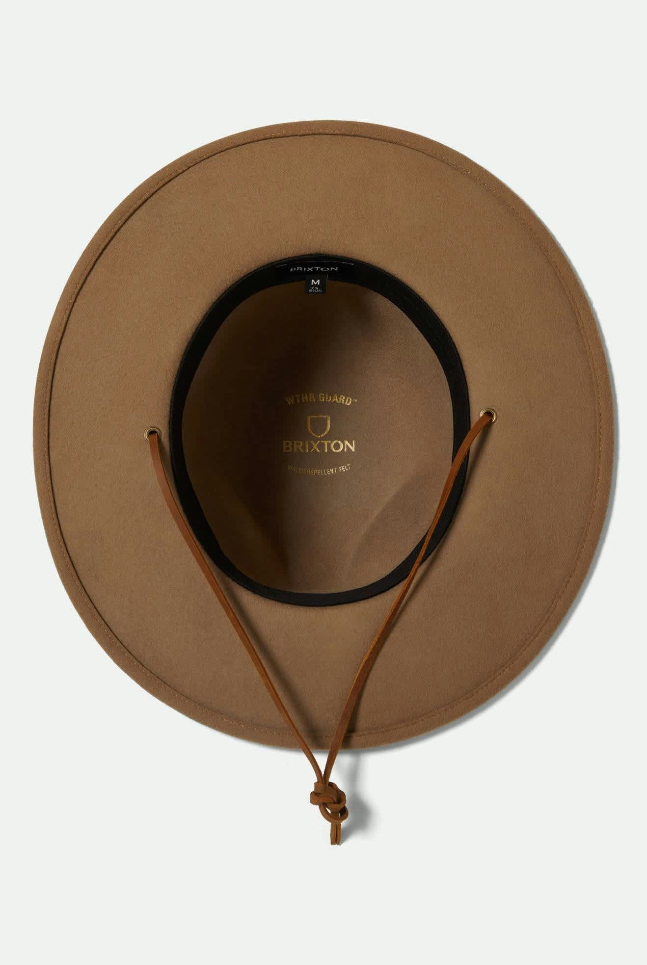 Unisex Cedar Packable WTHR GUARD™ Fedora in the color Khaki - Additional Laydown image