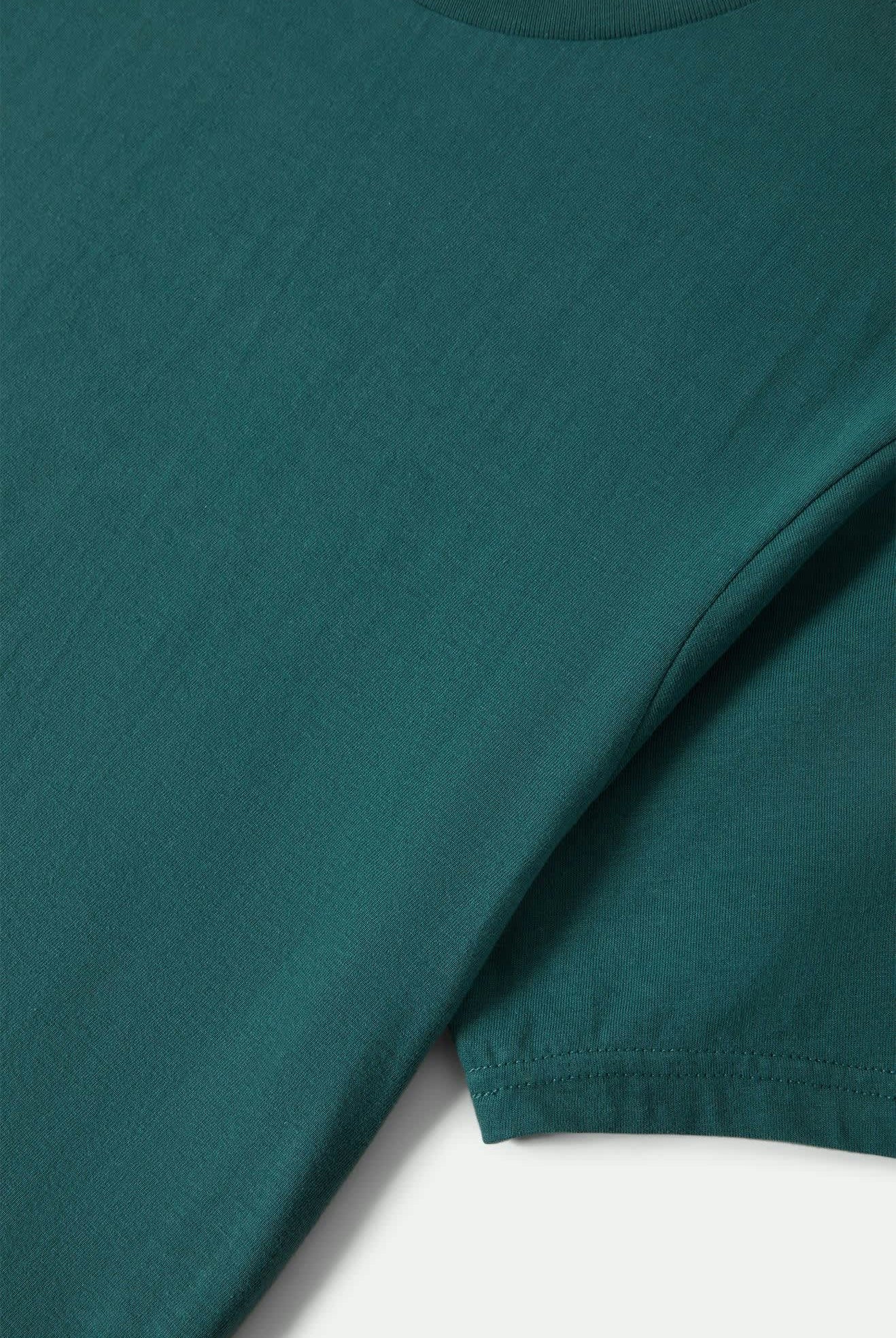 Men's Premium Cotton Short Sleeve Tailored T-Shirt in the color Night Sage - Additional Laydown image