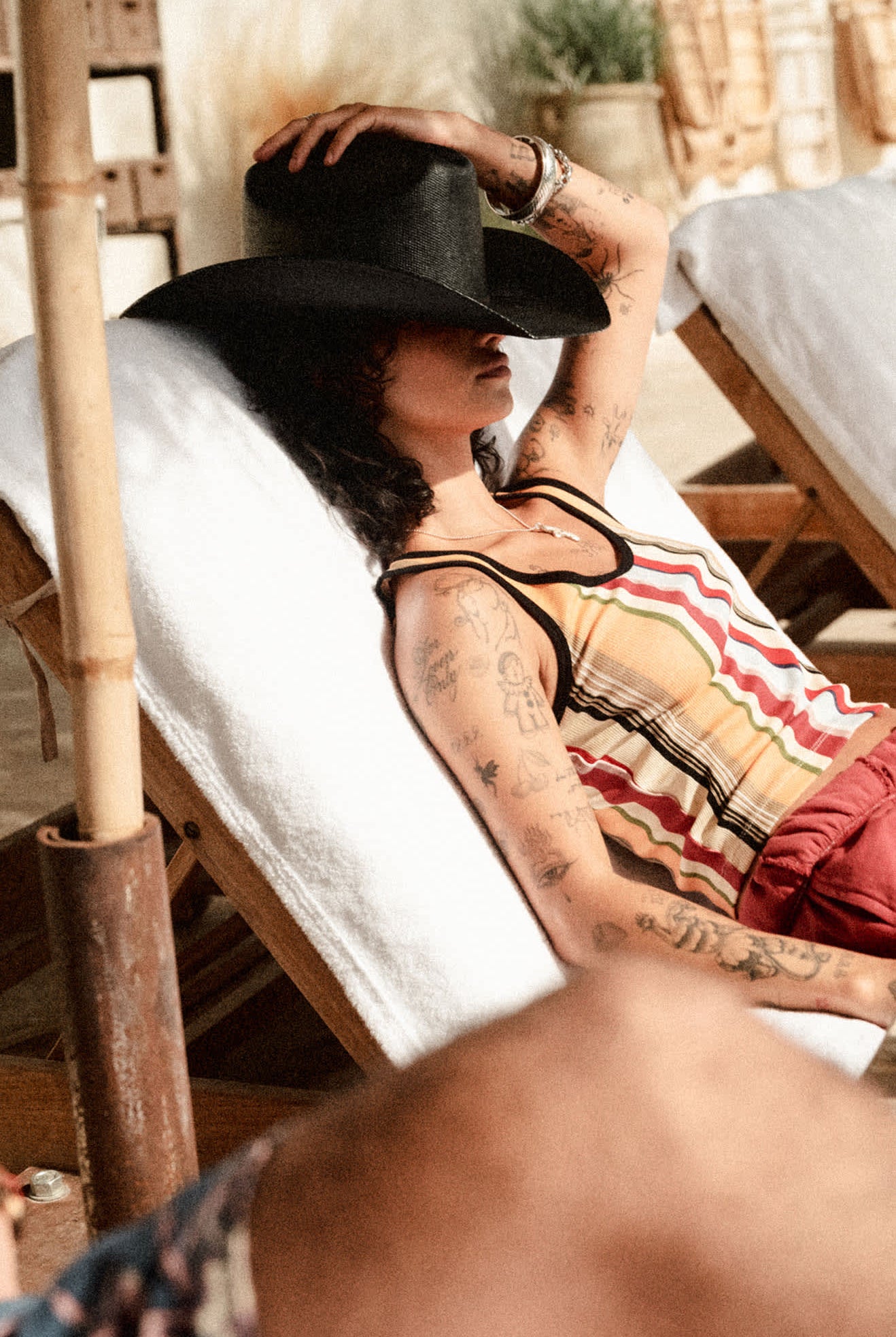 Women's Carefree Organic Garment Dye Cropped Tank in the color Robust Red - Women's Lifestyle image