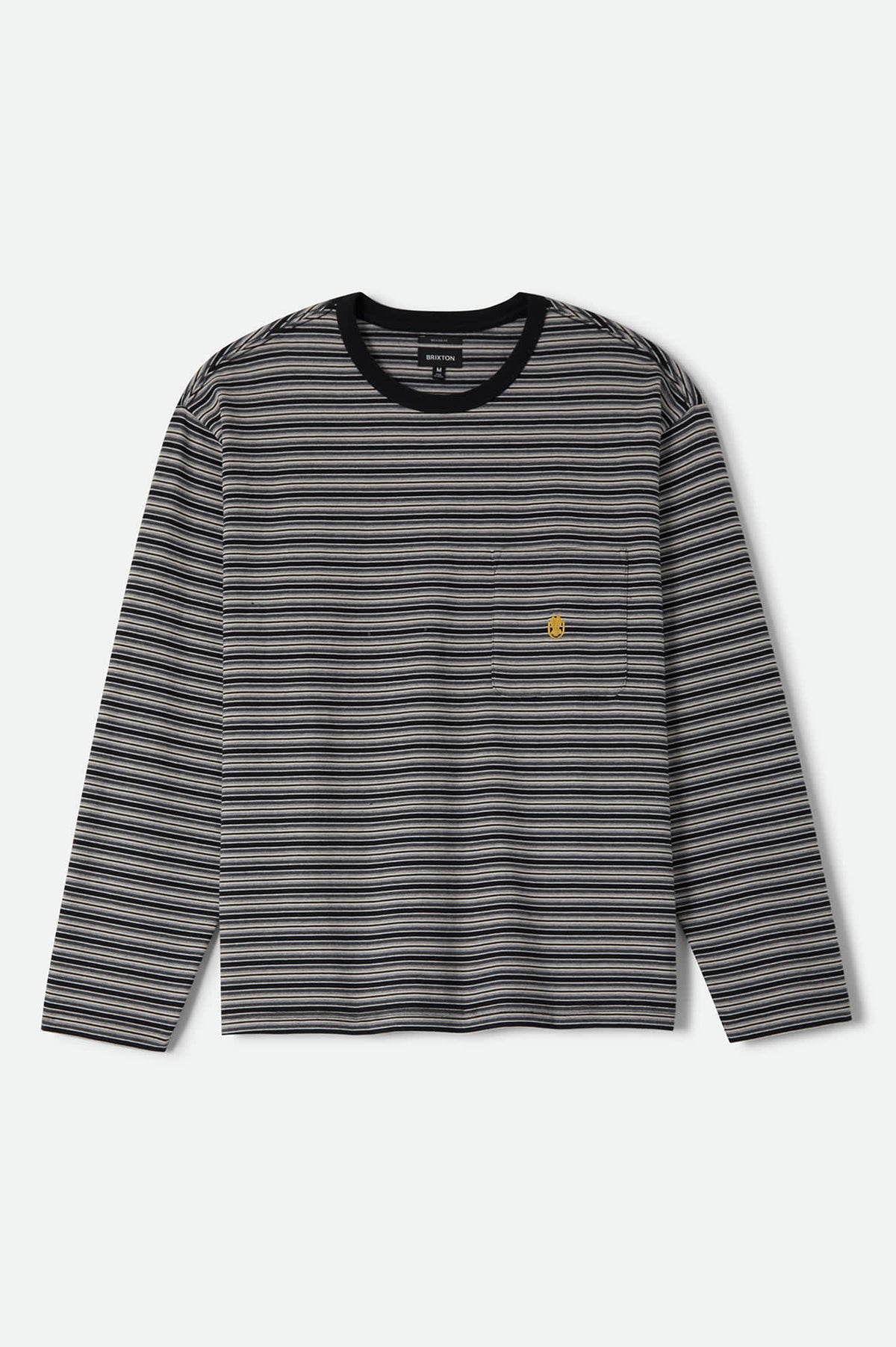 Men's Century Knit Top in the color Heather Grey Stripe - Front Product View