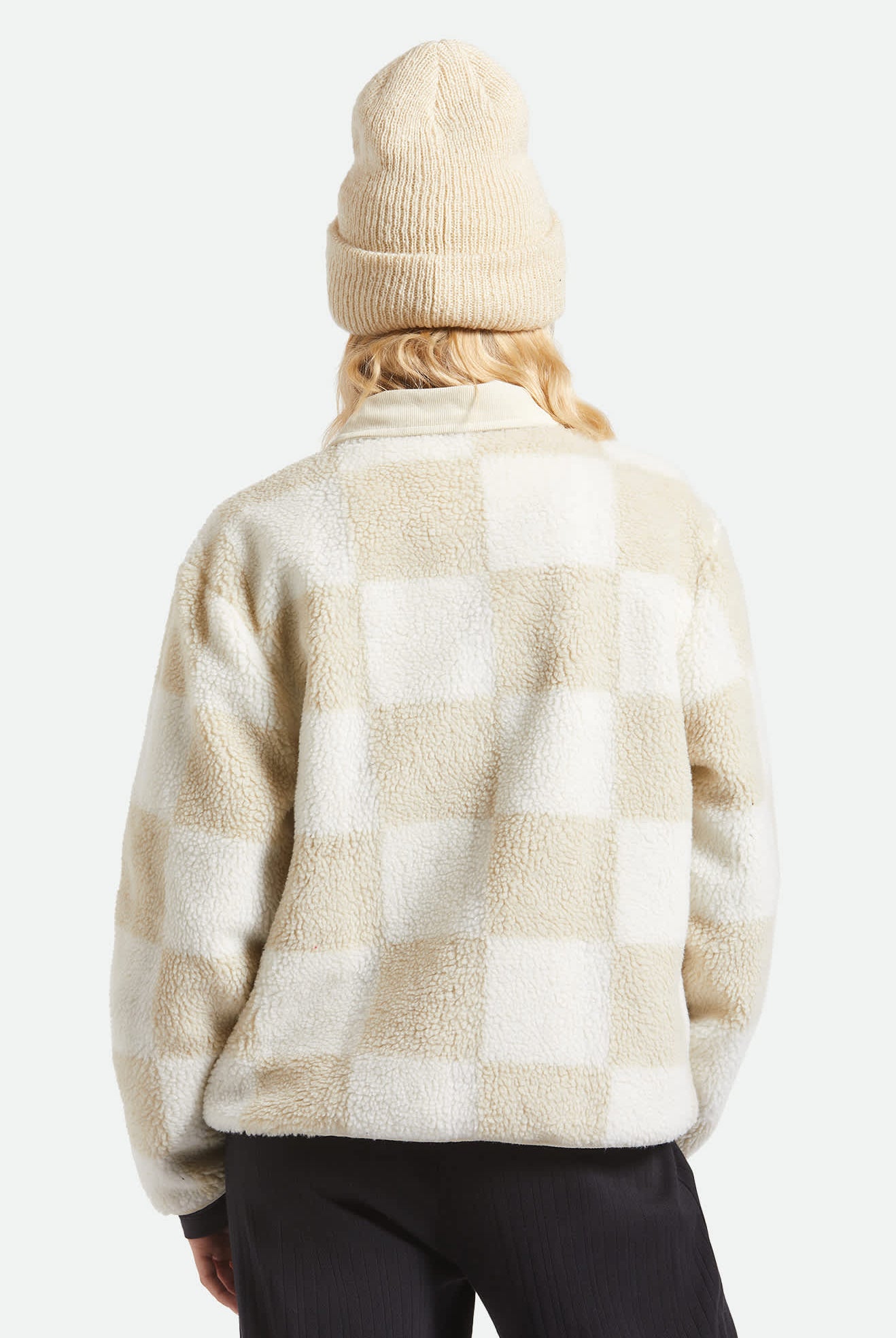 Women's Woodburn Women's Tall Brushed Beanie in the color Whitecap - Women's Back View