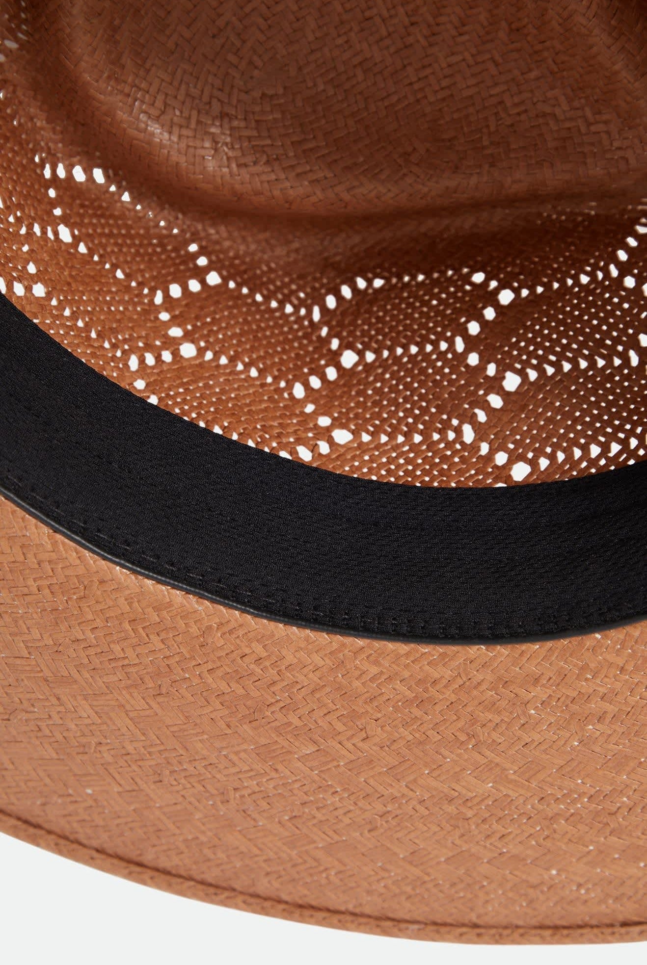 Women's Porto Straw Fedora in the color Italian Clay - Additional Laydown image