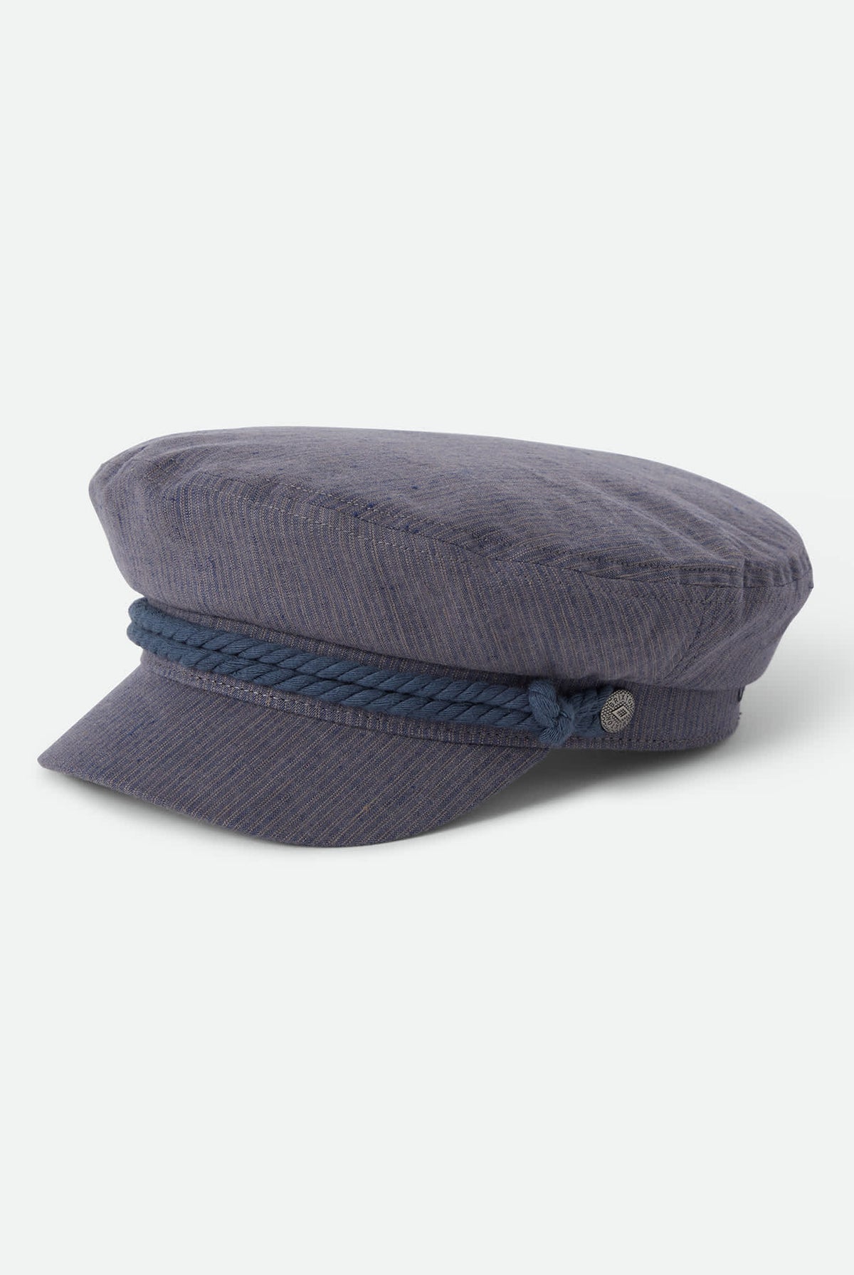 Unisex Fiddler Fisherman Cap in the color Indigo/Dark Sand - Front Product View