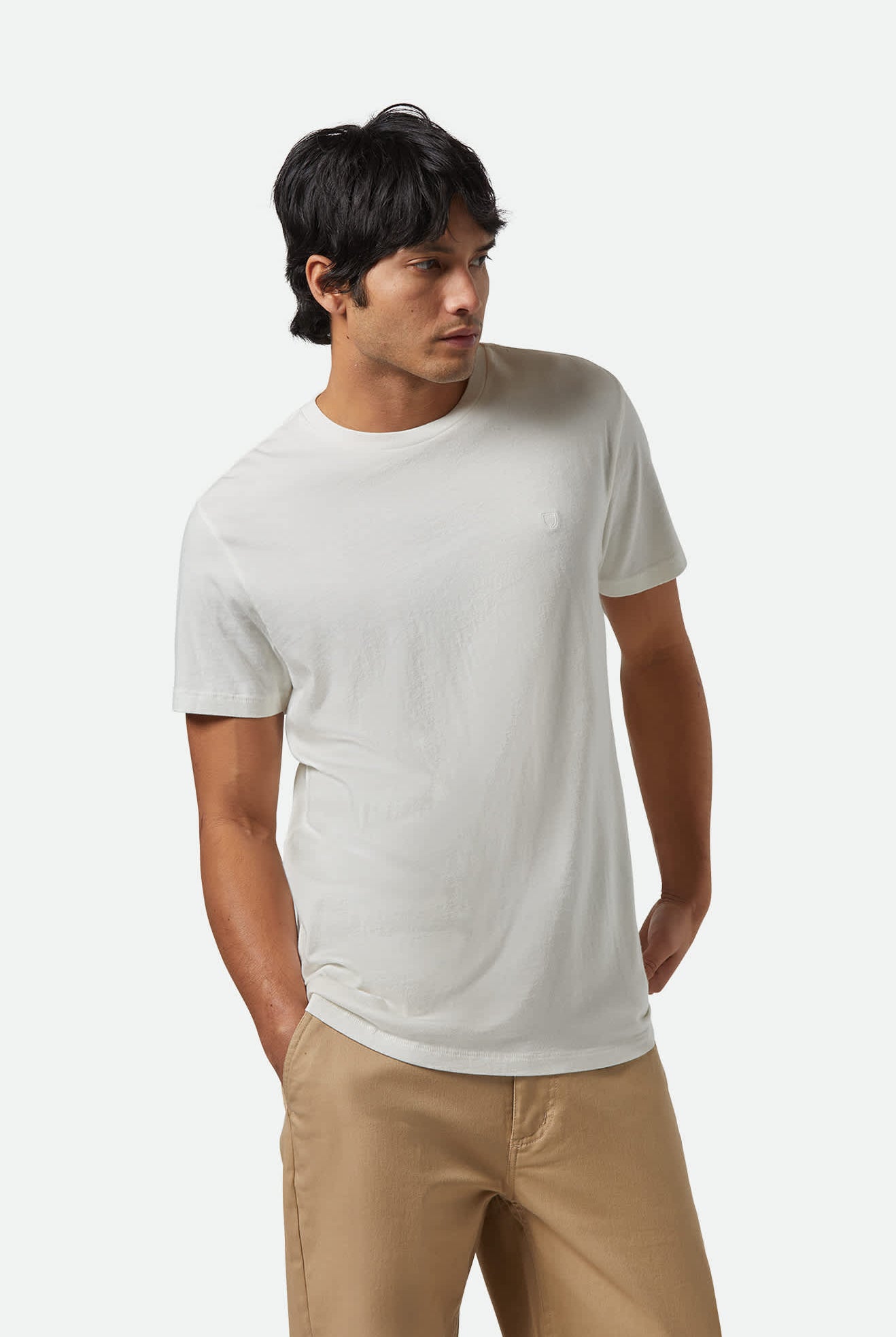 Men's Vintage Reserve S/S T-Shirt in the color Off White Sol Wash - Men's Side View