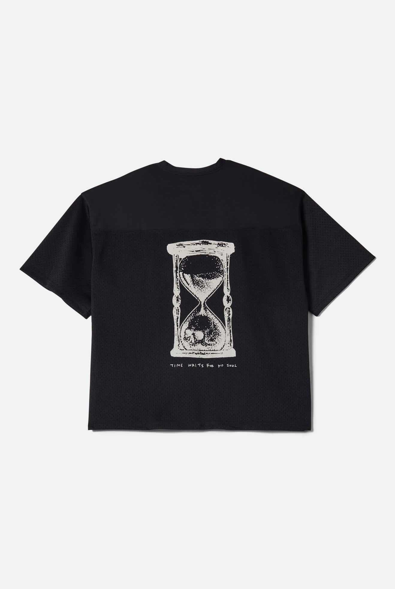 Men's Baggy Mesh Practice Jersey in the color Black/White Chippa - Additional Laydown image