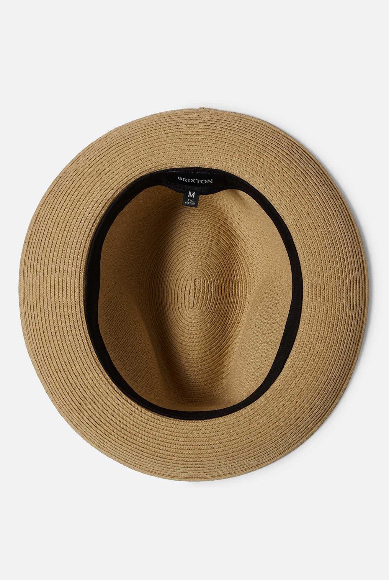 Unisex Horton Convertabrim Packable Fedora in the color Dark Tan/Light Brown - Additional Laydown image